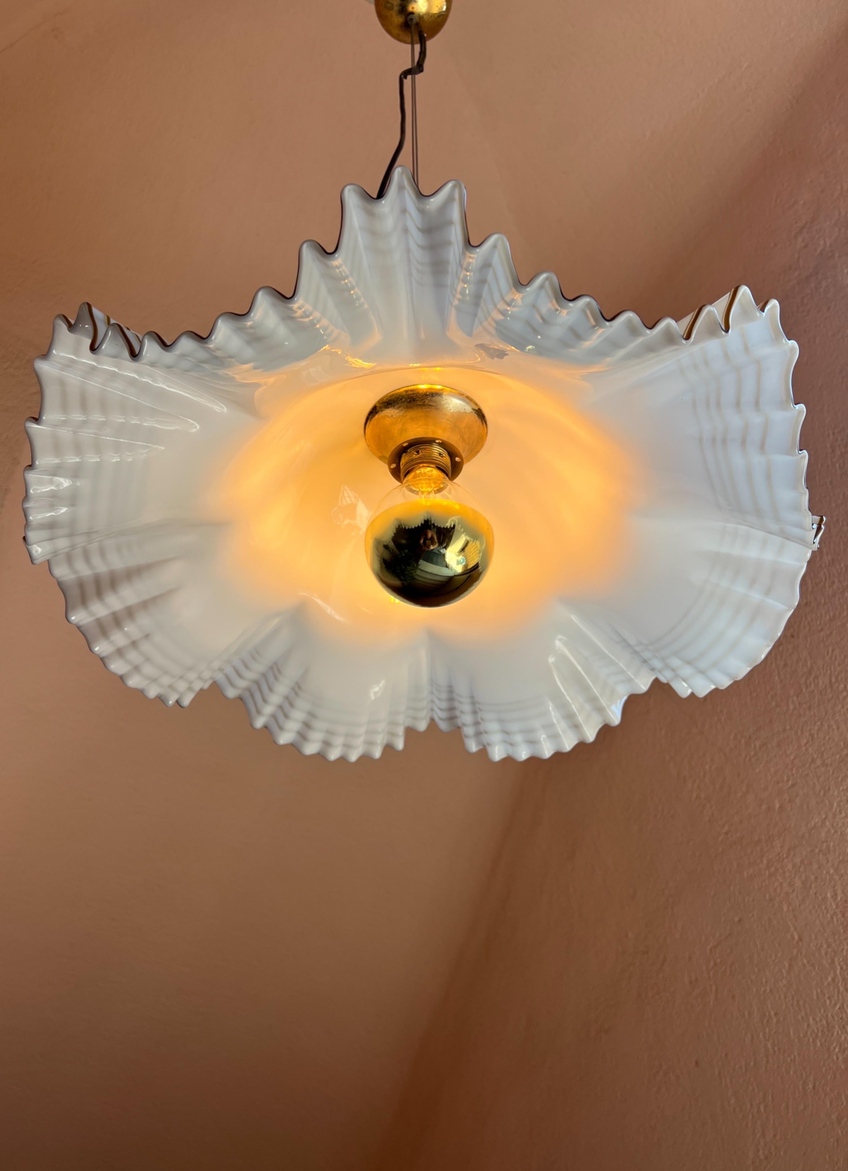 Pendentif Murano moderne du milieu du siècle par De Majo 1970 en vente 4