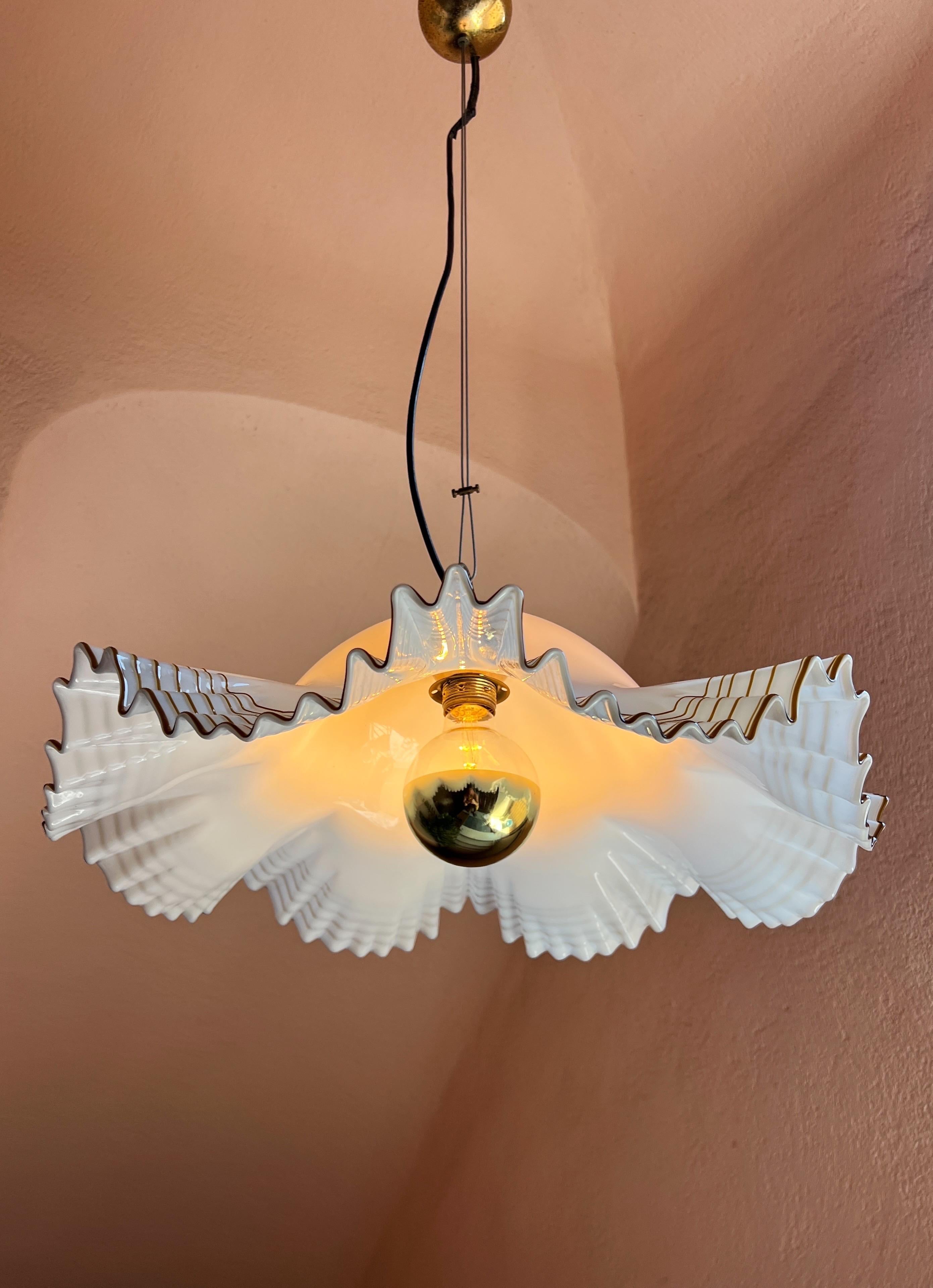 Pendentif Murano moderne du milieu du siècle par De Majo 1970 en vente 6