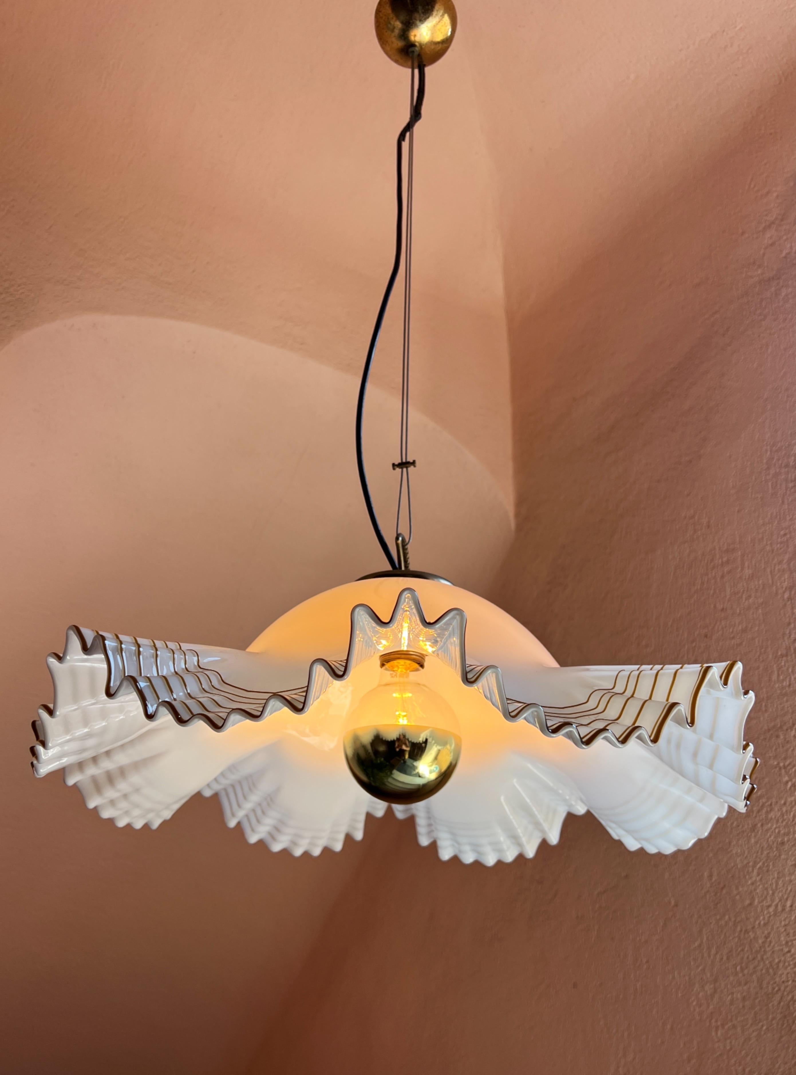 Pendentif Murano moderne du milieu du siècle par De Majo 1970 en vente 7