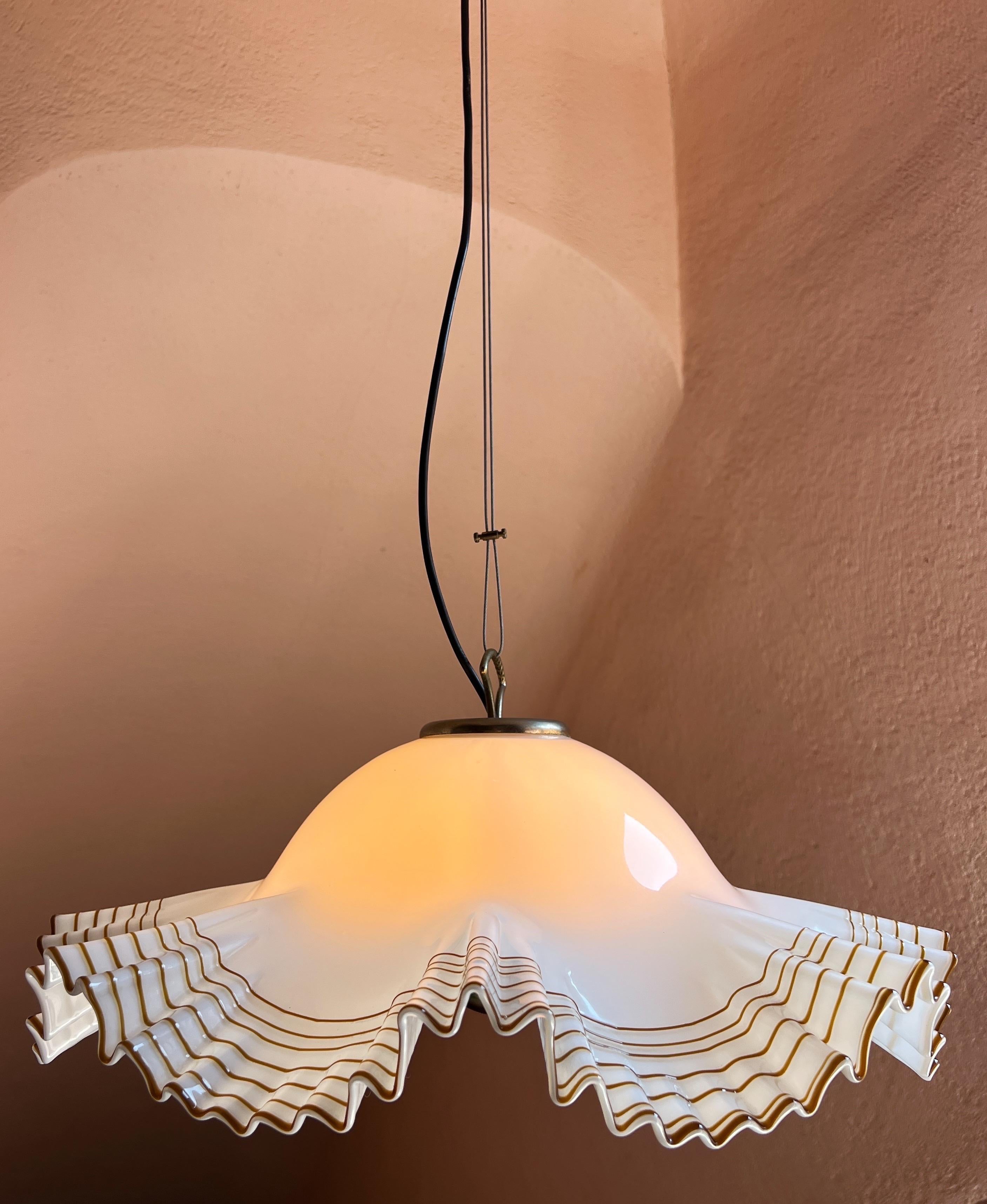 Pendentif Murano moderne du milieu du siècle par De Majo 1970 en vente 1