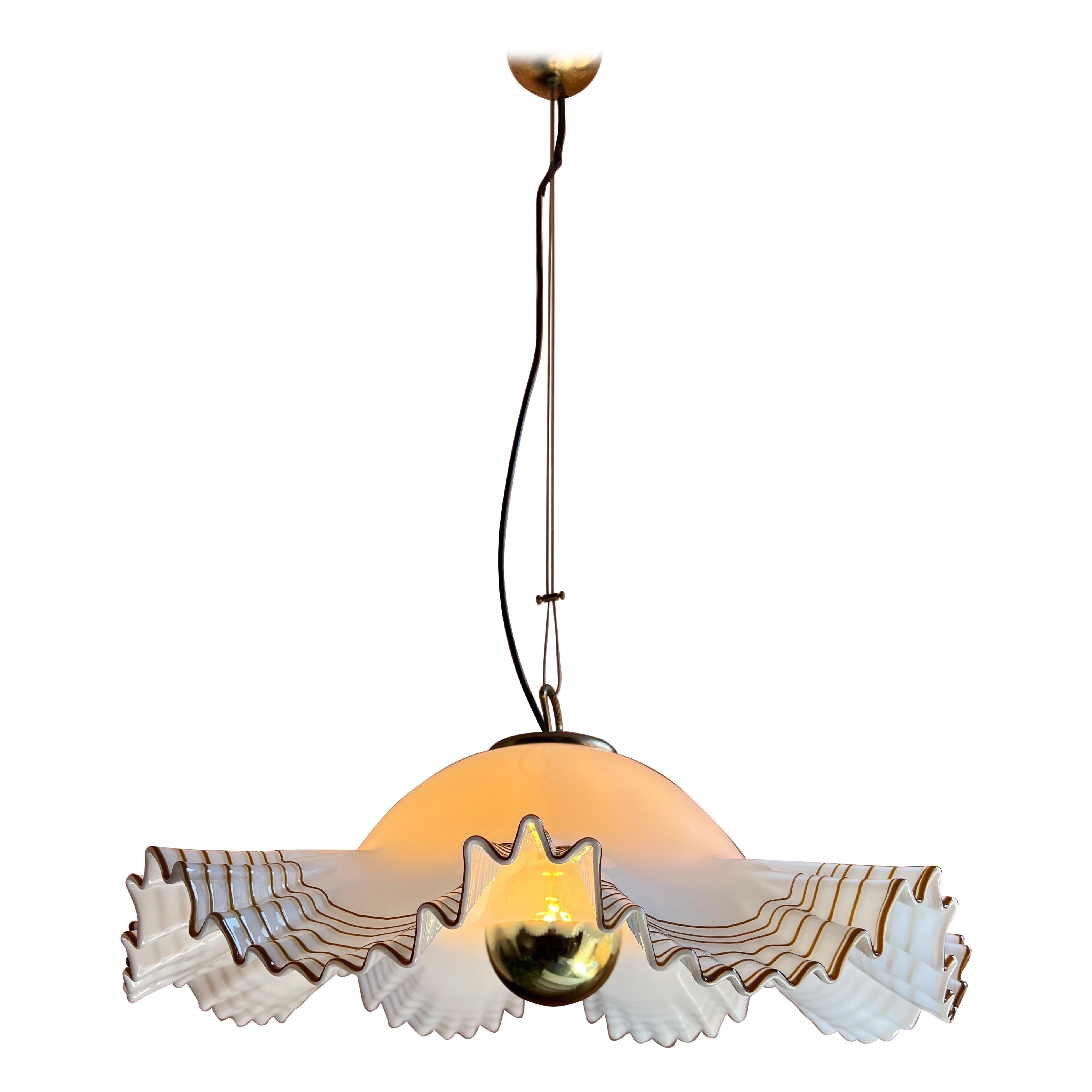Pendentif Murano moderne du milieu du siècle par De Majo 1970 en vente