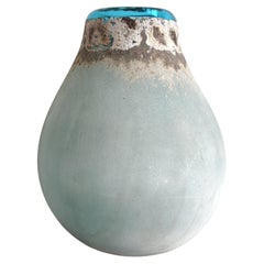 Mid Century Modern Murano Scavo glass vase by Alfredo Barbini, Italy 1960s