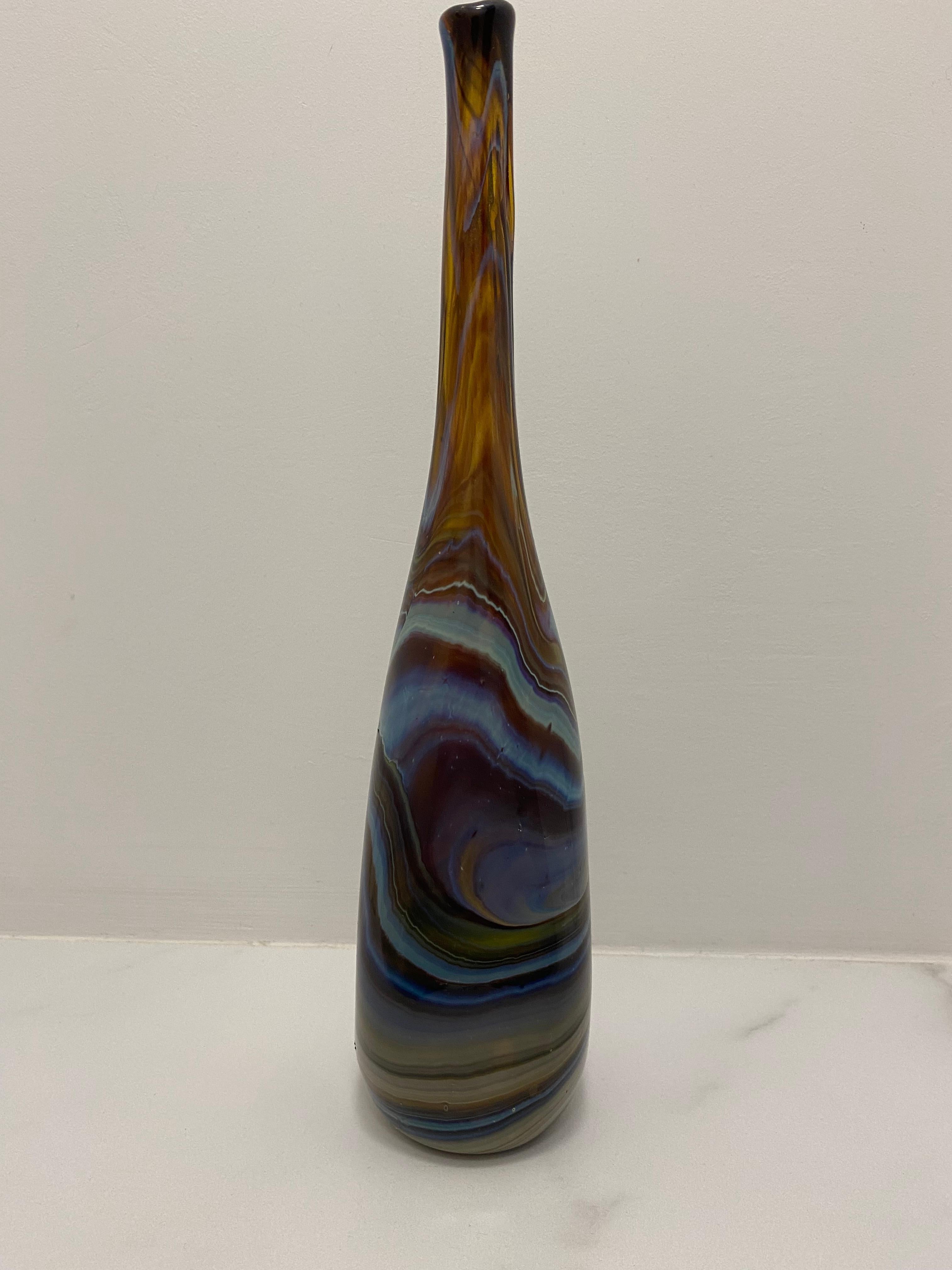 Italiano Vaso in vetro di Murano Soliflores di epoca moderna in vendita