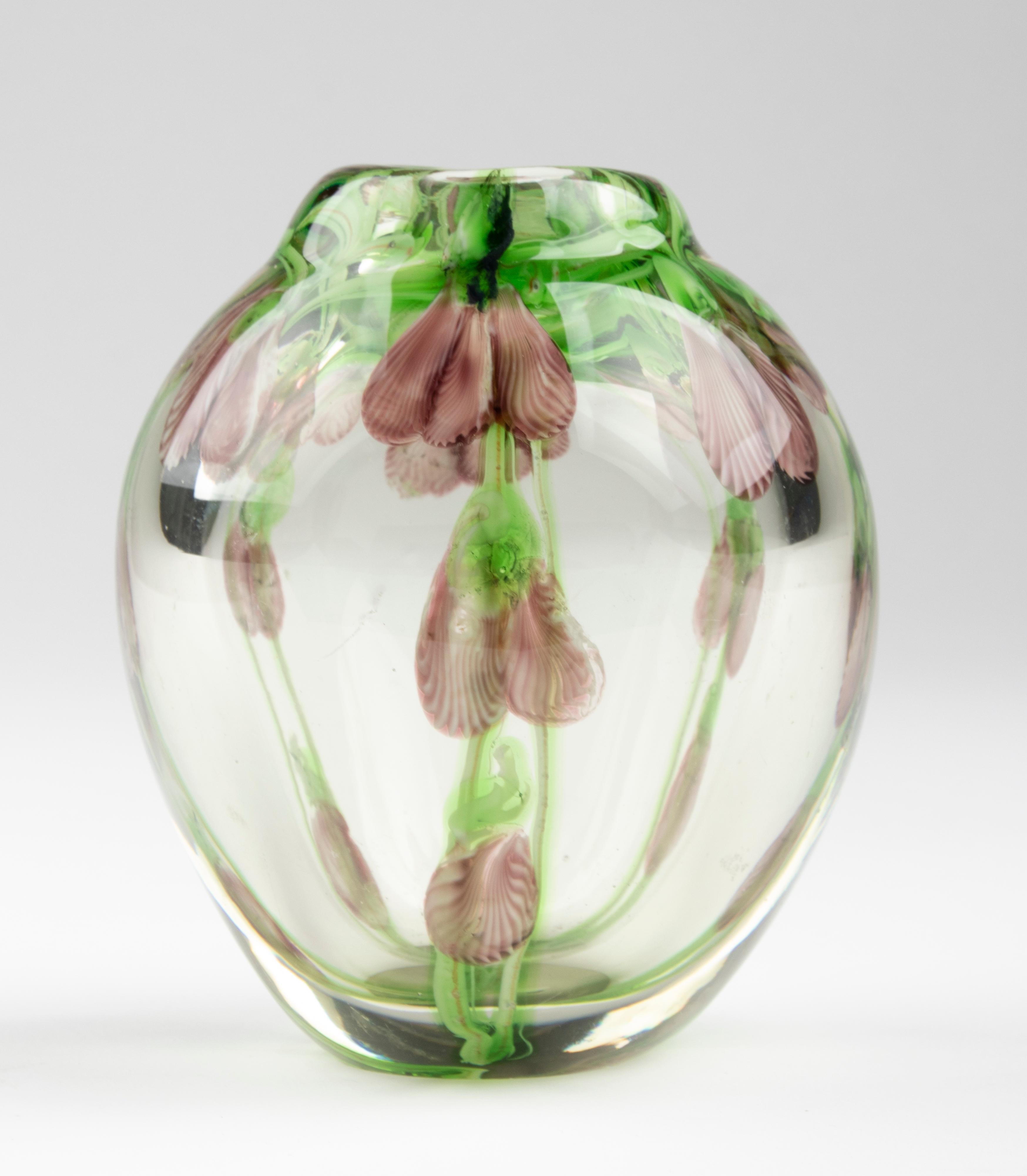 Mid-Century moderno Vaso Soliflore di Murano moderno di metà secolo in vendita