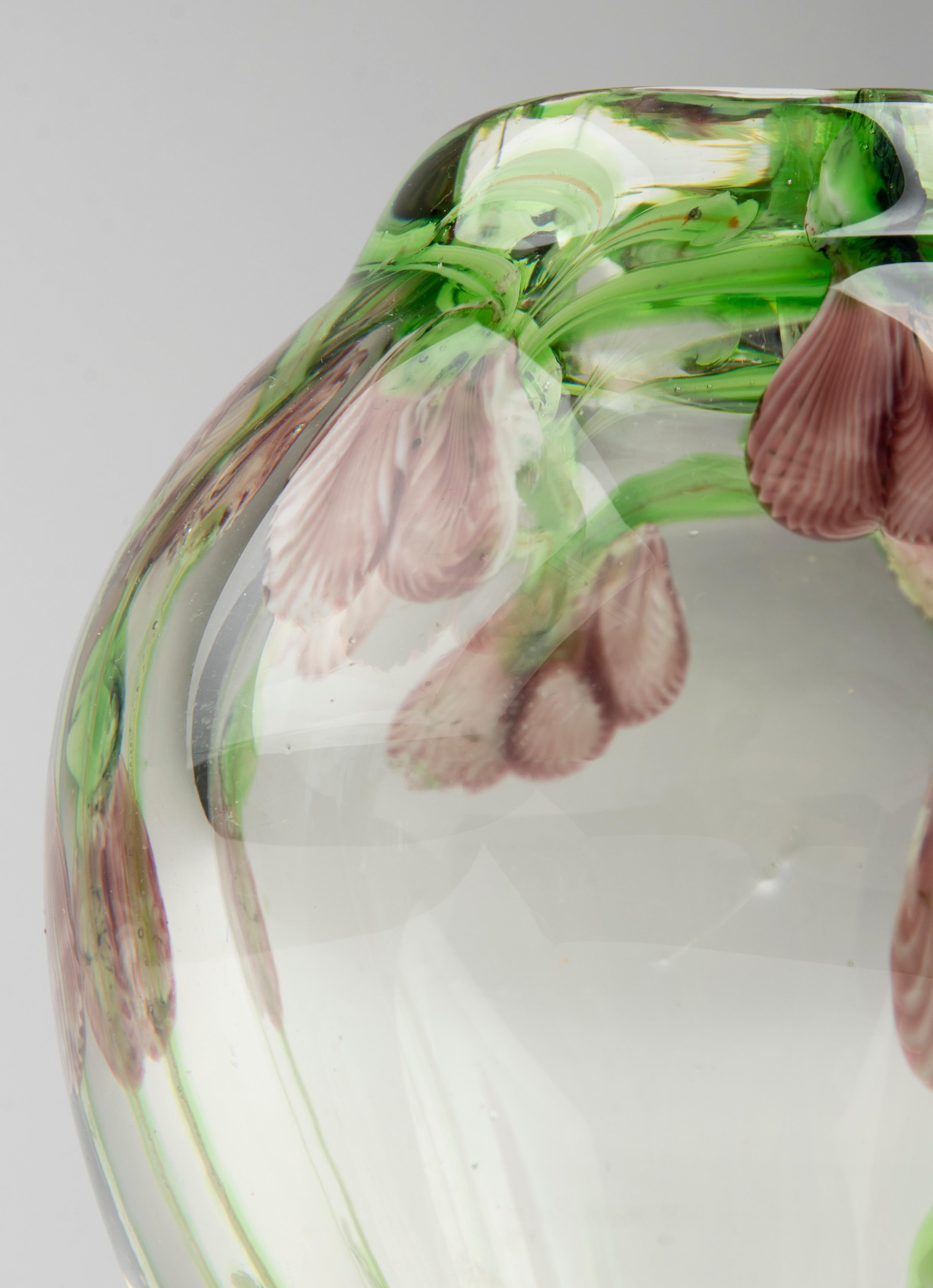 Milieu du XXe siècle Vase soliflore de Murano moderne du milieu du siècle dernier en vente