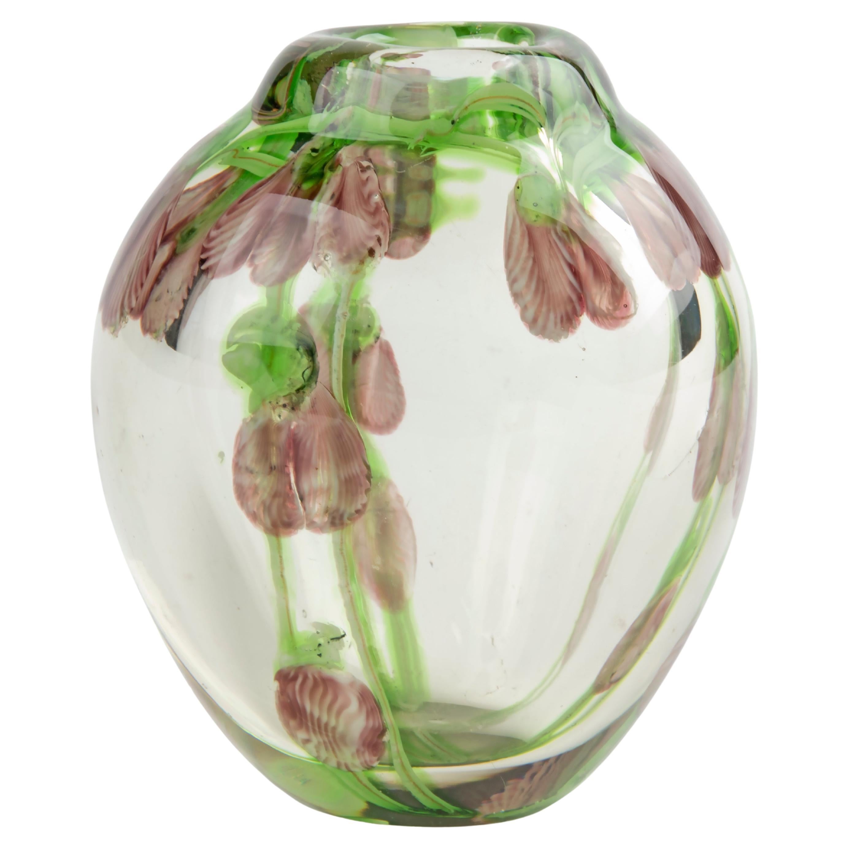 Vase soliflore de Murano moderne du milieu du siècle dernier