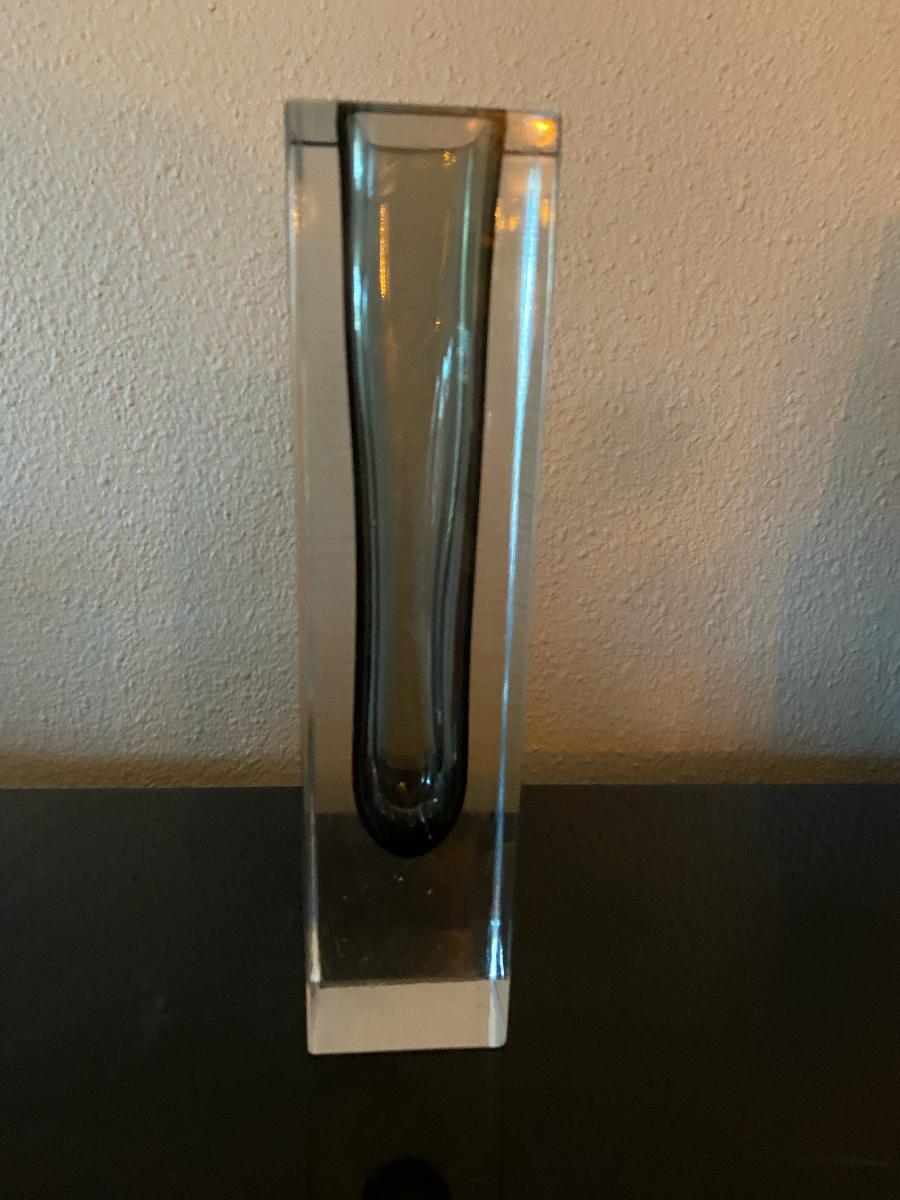 Mid-Century Modern Murano Sommerso Glass Vase In Good Condition For Sale In Waddinxveen, ZH