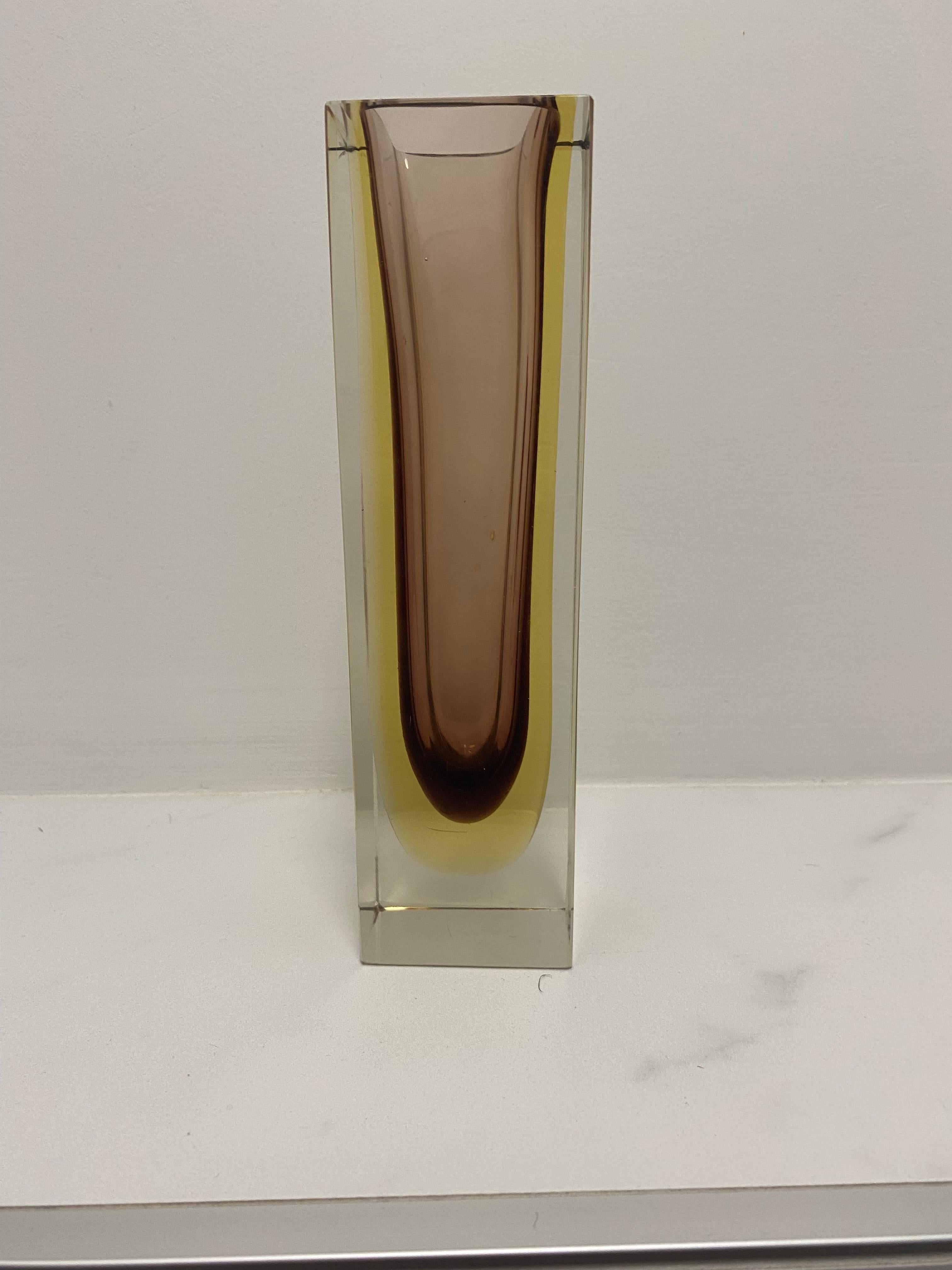 Vaso in vetro di Murano Glass Sommerso della metà del secolo scorso In condizioni buone in vendita a Waddinxveen, ZH