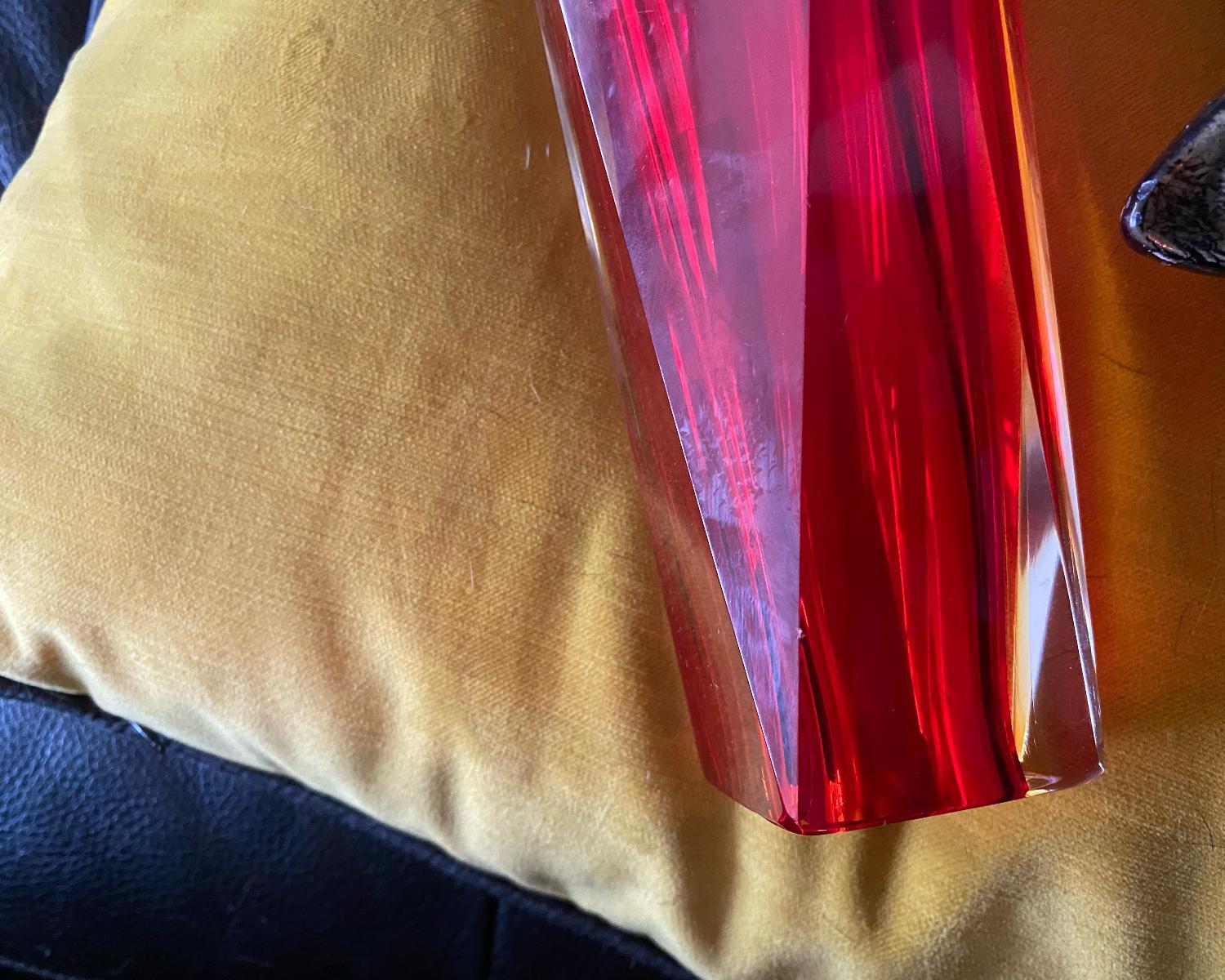 Verre Vase en verre Sommerso de Murano moderne du milieu du siècle dernier en vente