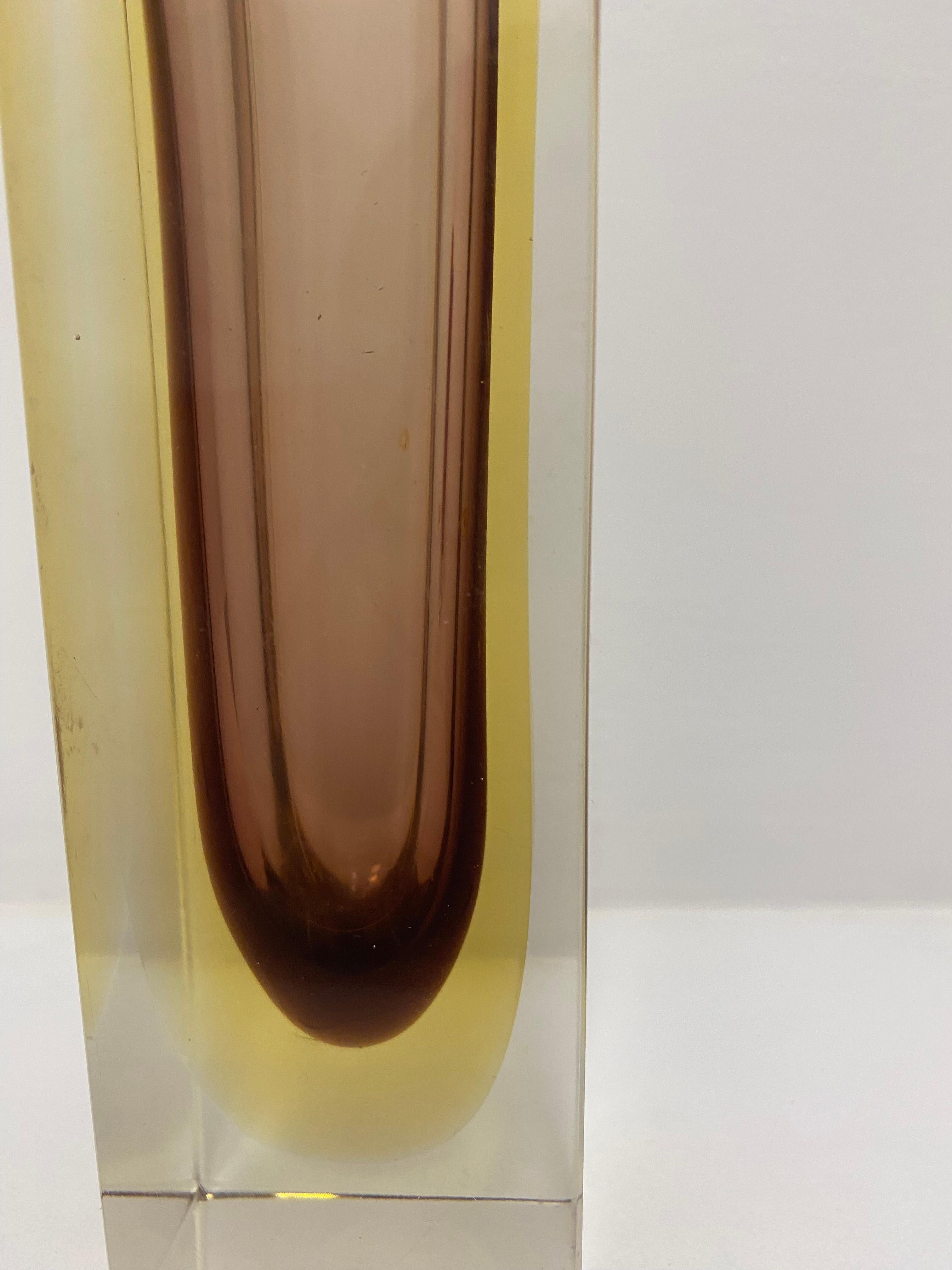 Vaso in vetro di Murano Glass Sommerso della metà del secolo scorso in vendita 2