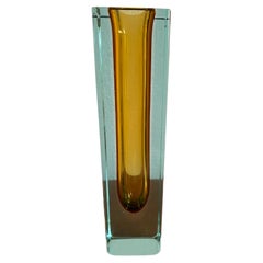 Mid-century Modern Murano Sommerso Glass Vase
