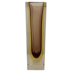 Mid-Century Modern Murano Sommerso Glass Vase