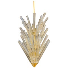 Mid-Century Modern Murano Starburst Chandelier by Camer, 1970s