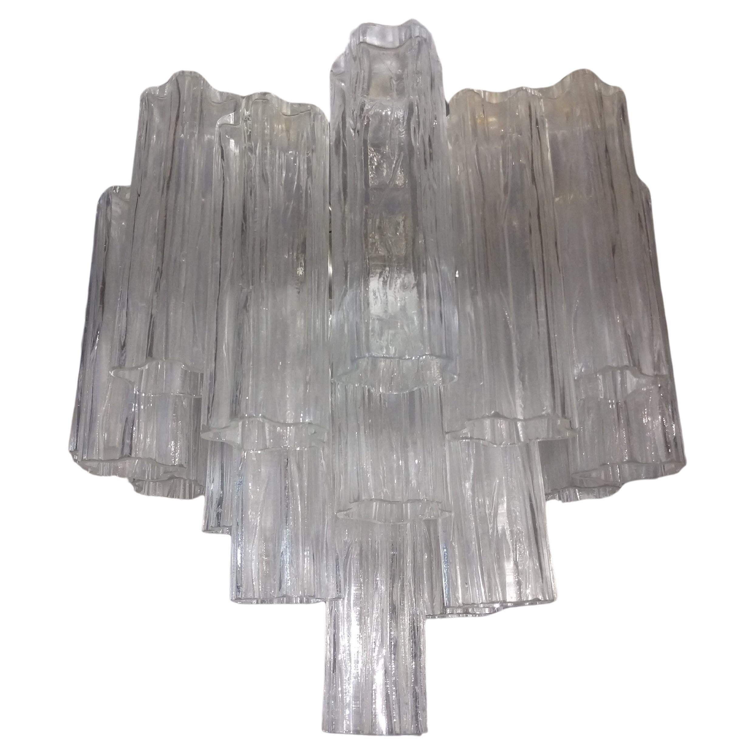 Italian Mid-Century Modern Murano Tronchi Chandelier Camer, C1960 For Sale