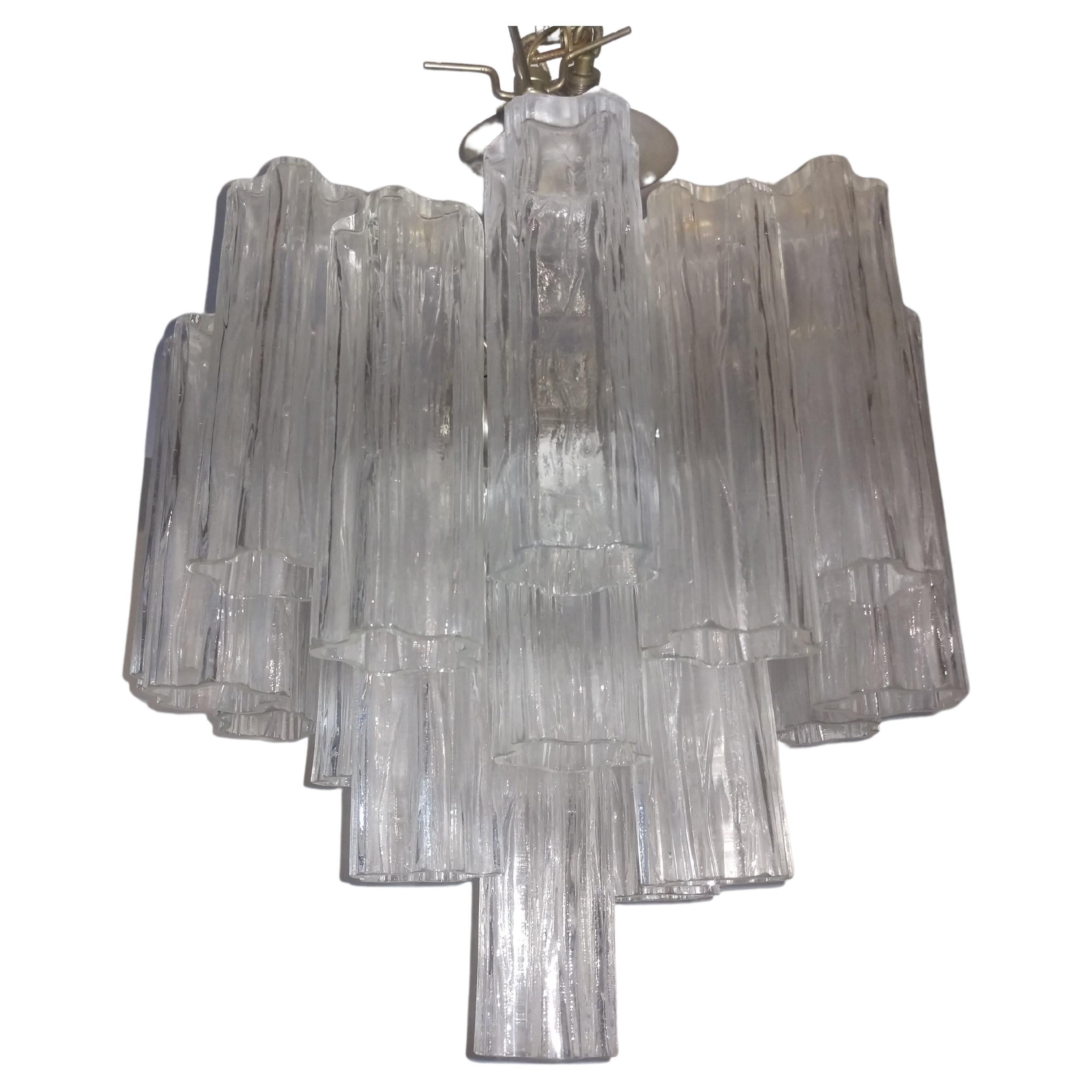 Mid-Century Modern Murano Tronchi Chandelier Camer, C1960 In Good Condition For Sale In Port Jervis, NY