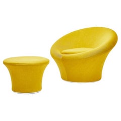 Mid-Century Modern Mushroom Chair with Footstool, by Pierre Paulin for Artifort
