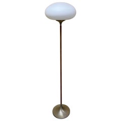 Mid-Century Modern Mushroom Floor Lamp on Rosewood Stem by Laurel Lamp Co.