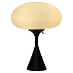 Mid-Century Modern Mushroom Table Lamp by Designline in Black & White