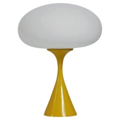 Mid-Century Modern Mushroom Table Lamp by Designline in Yellow & White