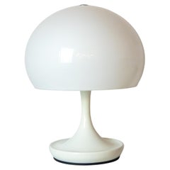 Mid Century Modern Mushroom Table Lamp, in the style of Louis Poulsen
