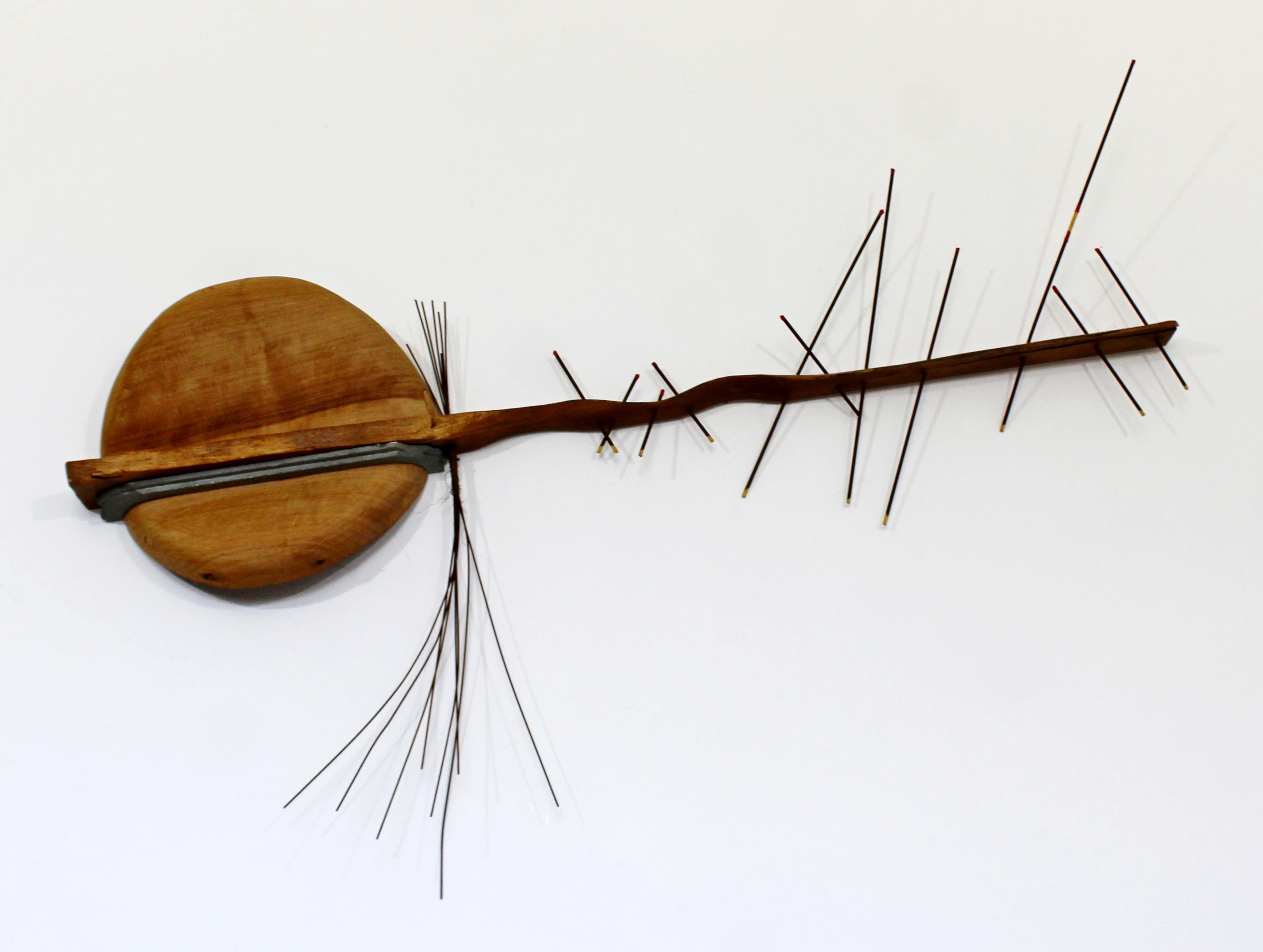For your consideration is an incredible, abstract wood hanging wall sculpture, 