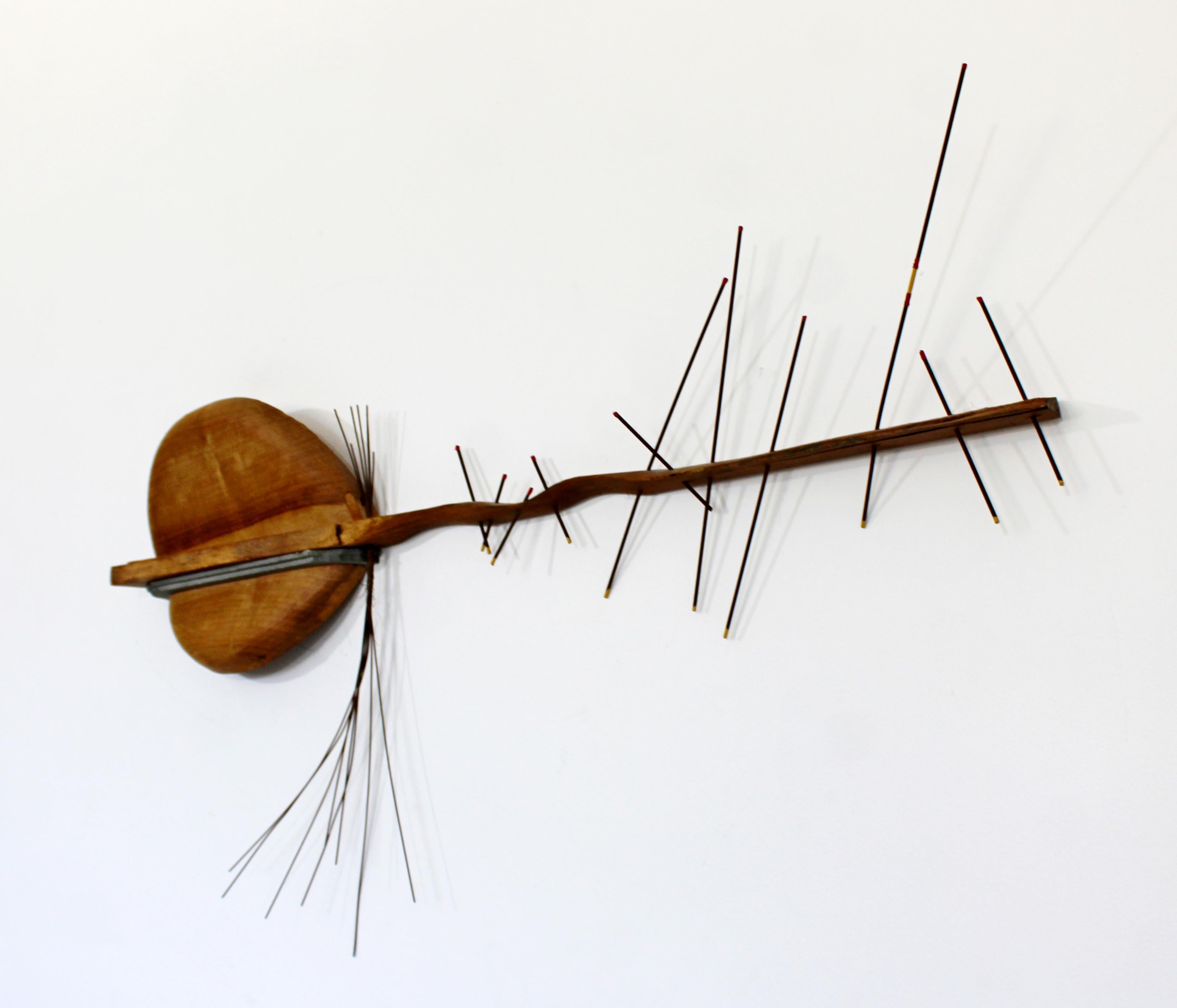 Mid-Century Modern Musical Sunset Jerome Meadows Wood Wall Sculpture 1