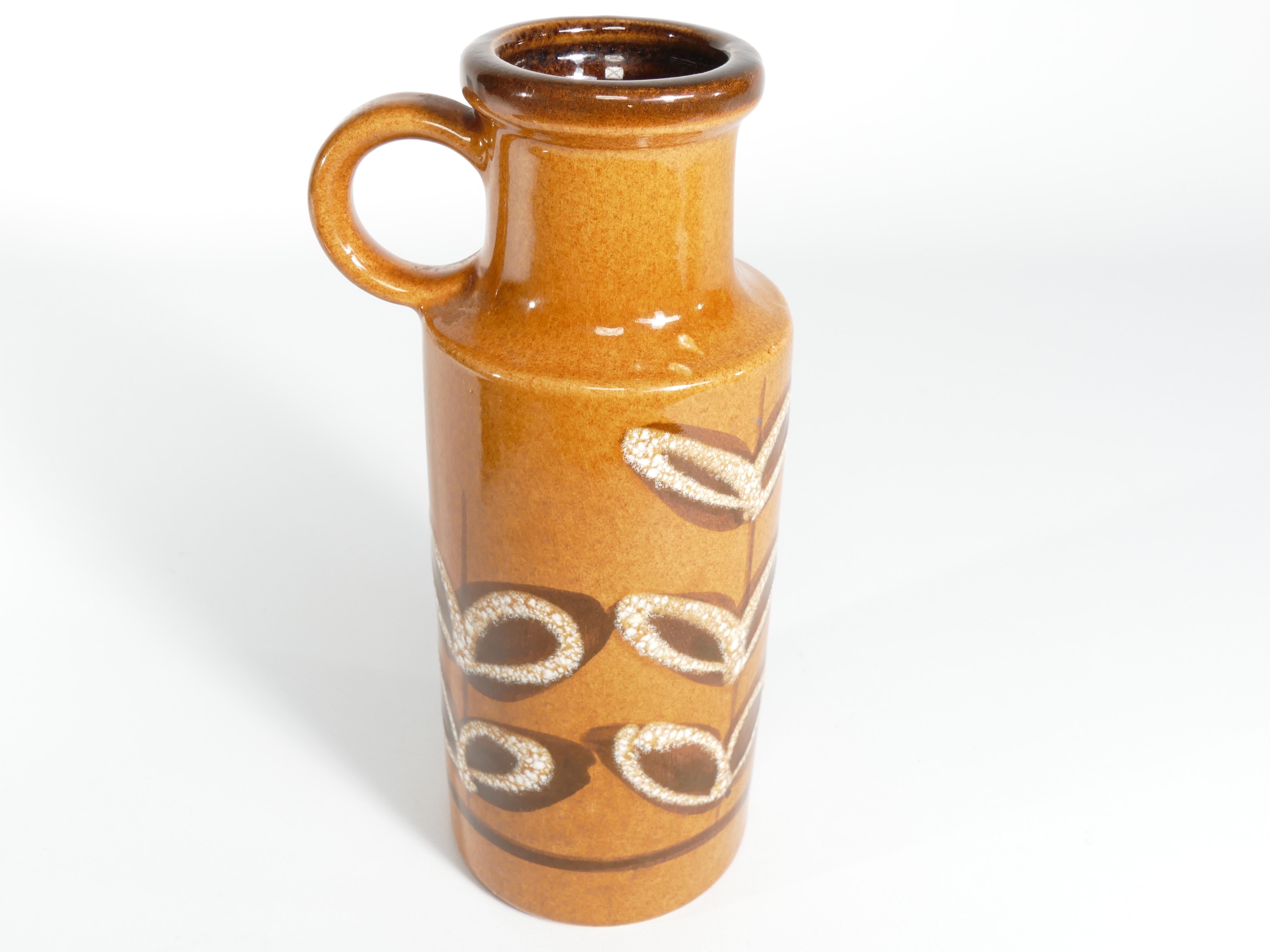 Mid-century Modern Mustard Yellow Vase by Scheurich, Germany, 1970's For Sale 6