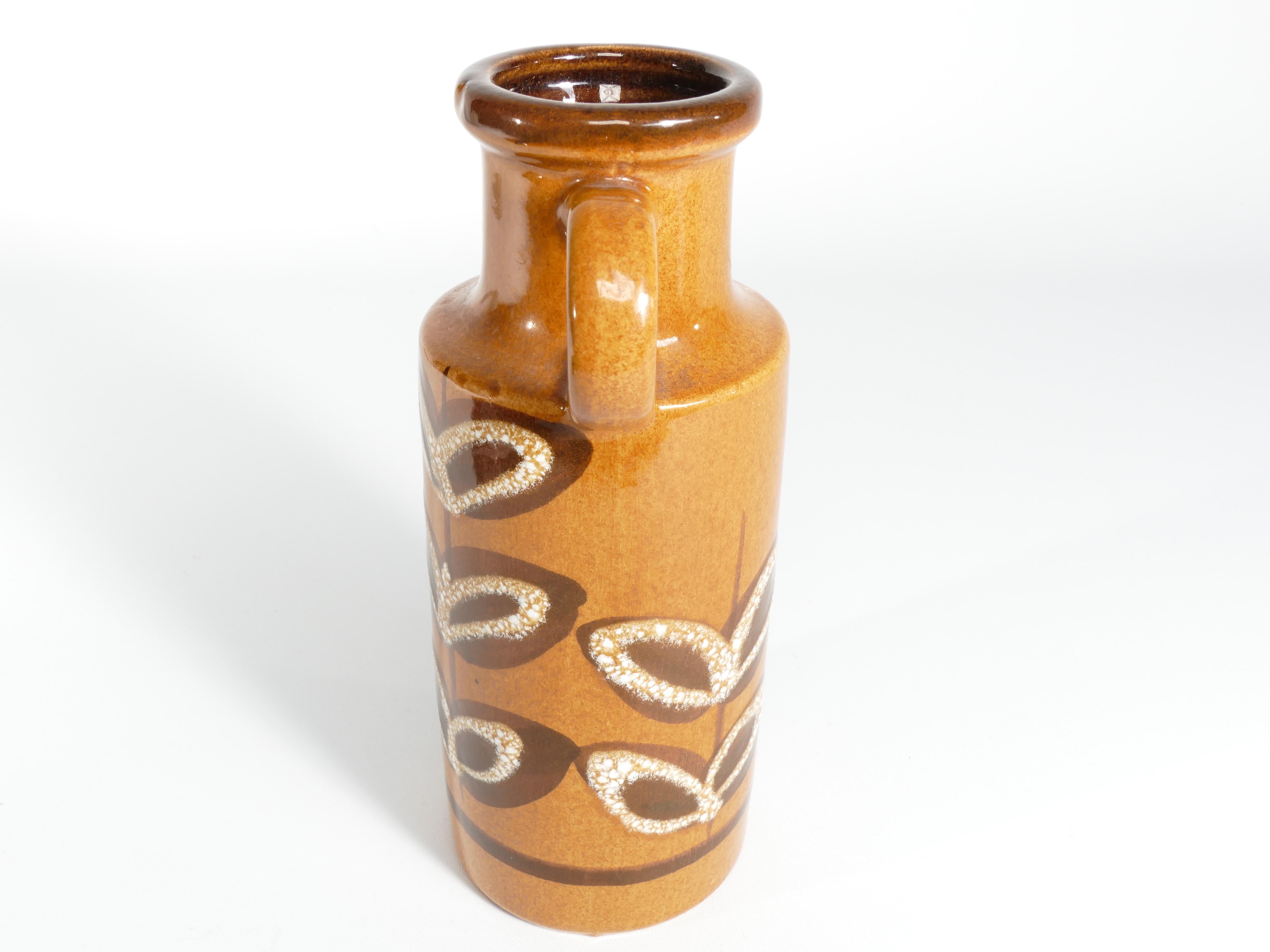 Mid-century Modern Mustard Yellow Vase by Scheurich, Germany, 1970's For Sale 8