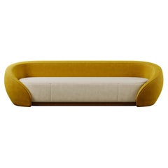 Canapé Nancy moderne du milieu du siècle en velours de coton par Ottiu