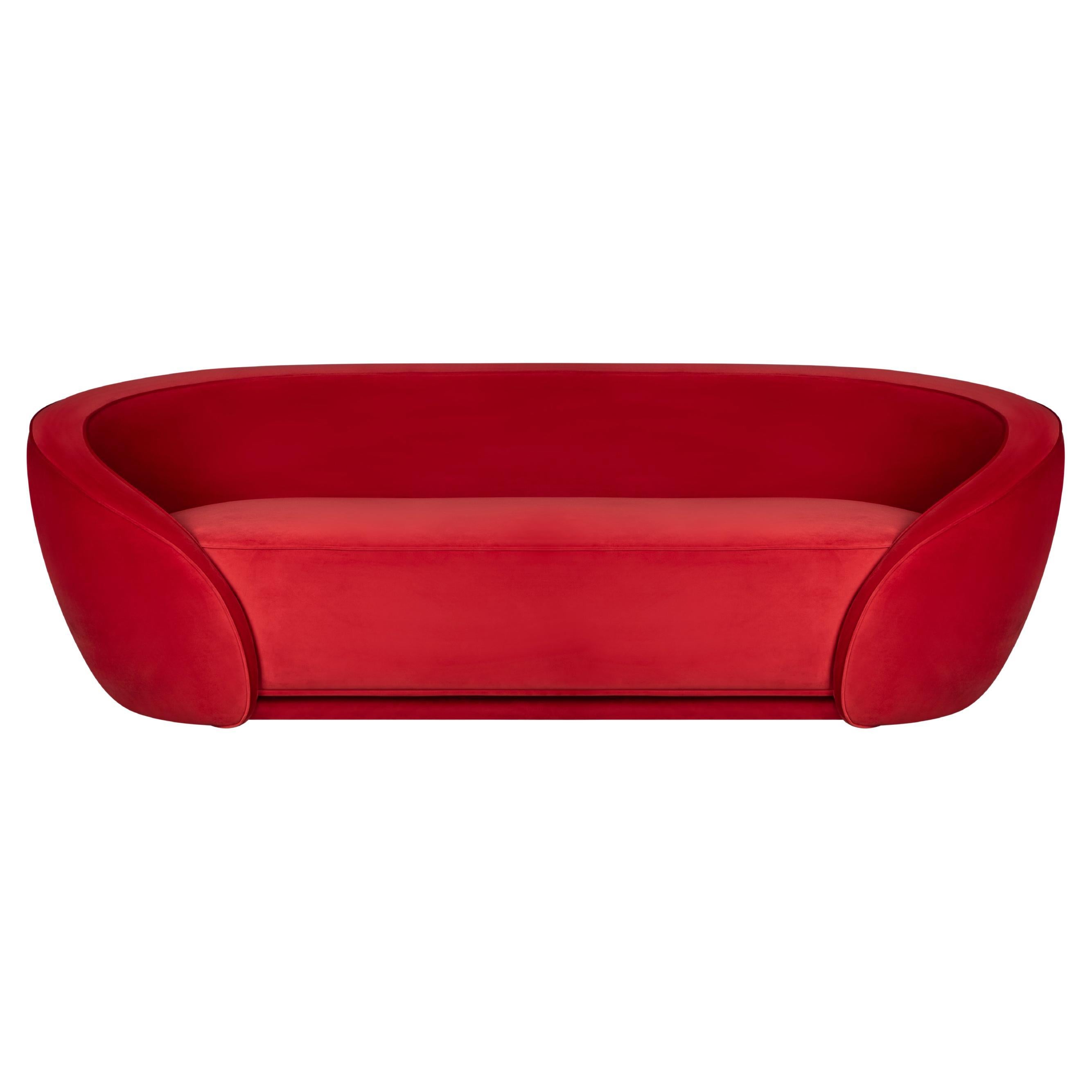 Mid-century Modern Nancy Twin Seat Velvet Handmade in Portugal by Ottiu