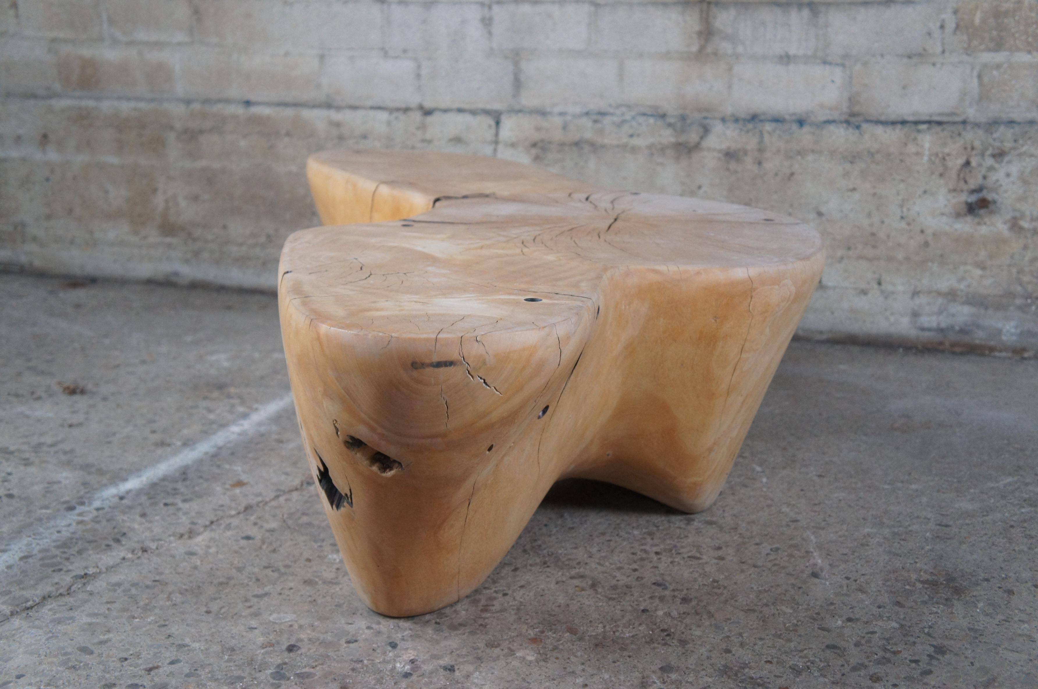 Mid-Century Modern Natural Ash Freeform Root Coffee Cocktail Table 4