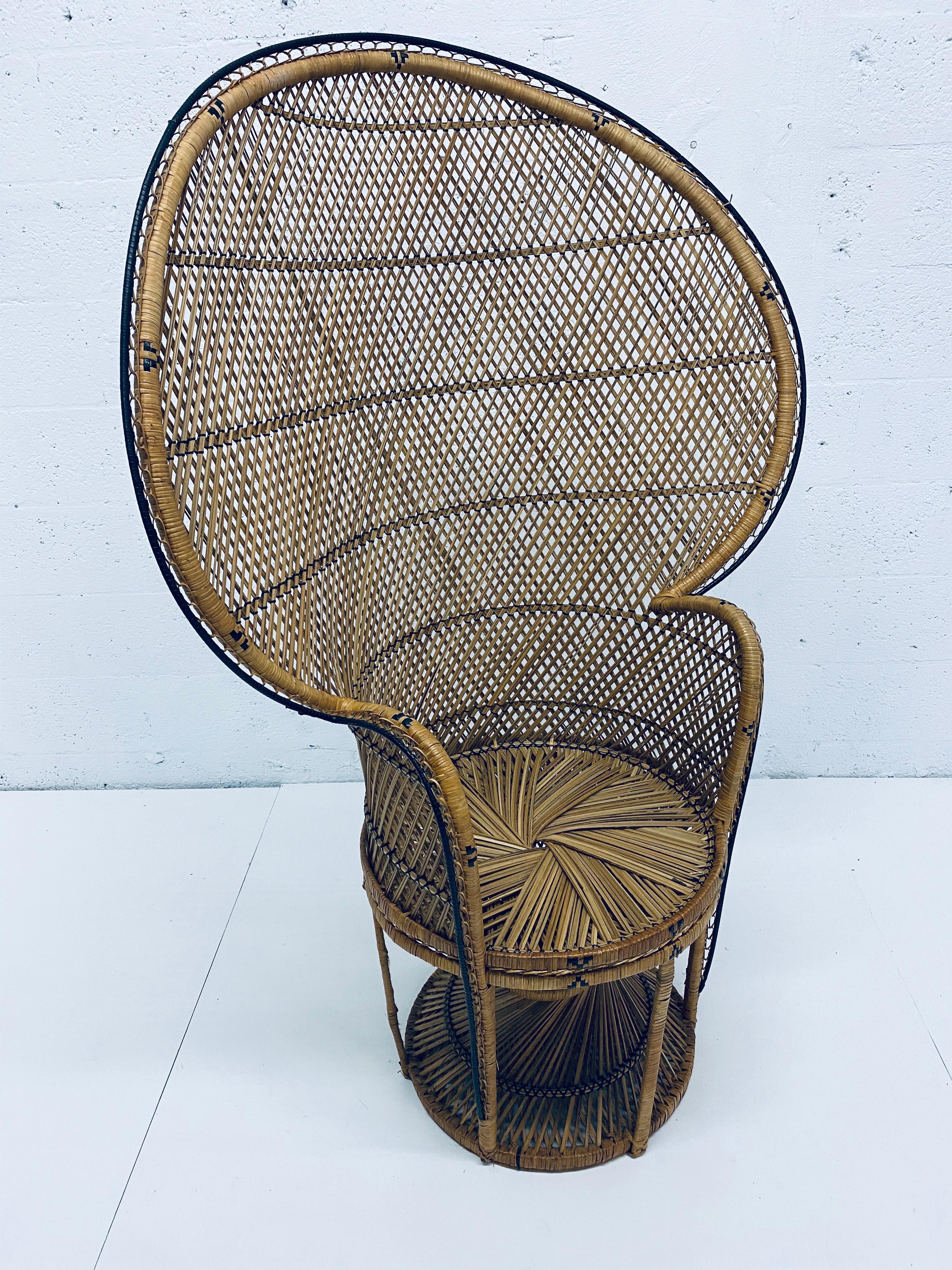 wicker butterfly chair