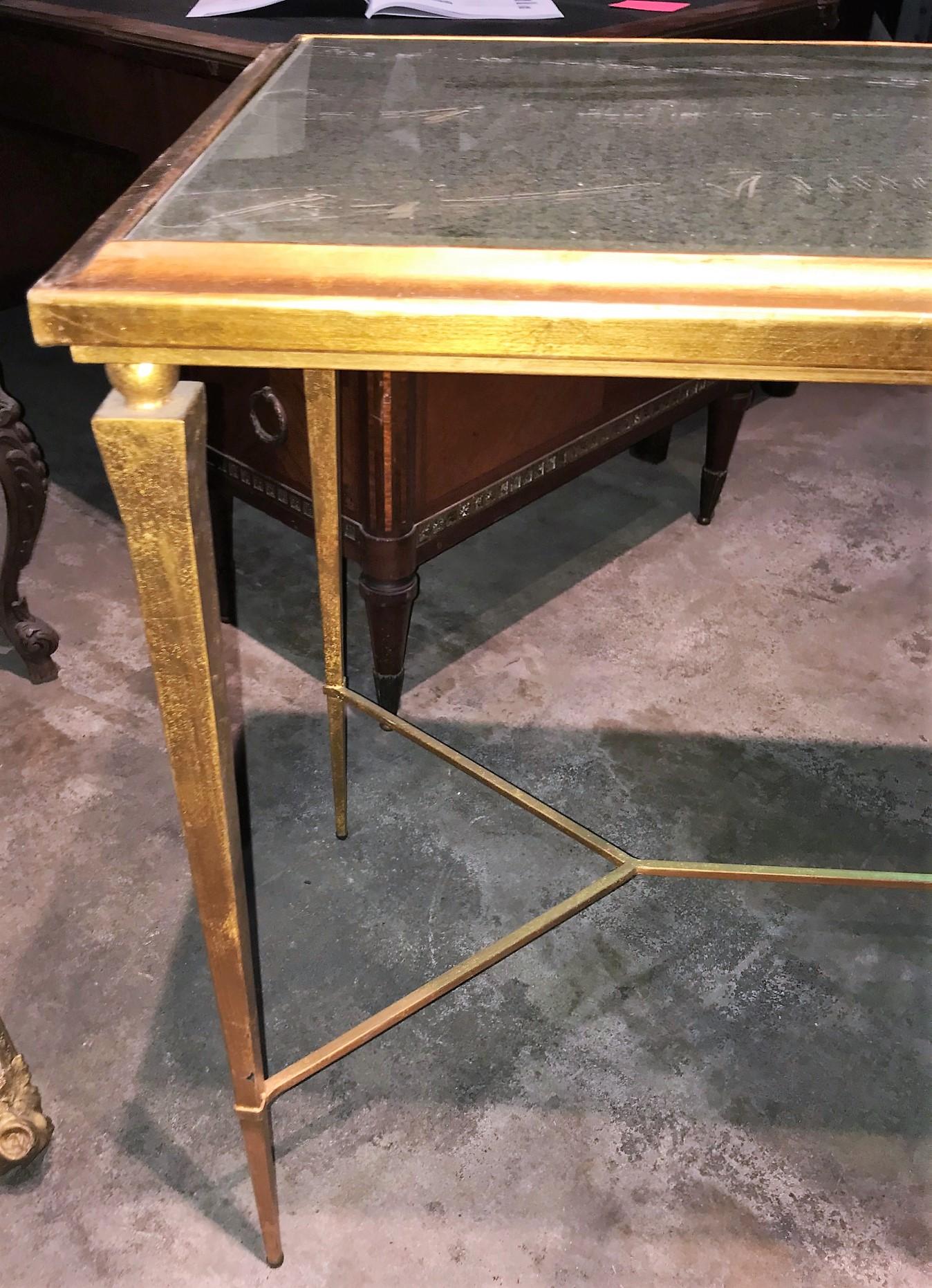 French Mid-Century Modern Neoclassical Console Table