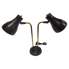 Mid-Century Modern Nessen Double Headed Desk Table Lamp