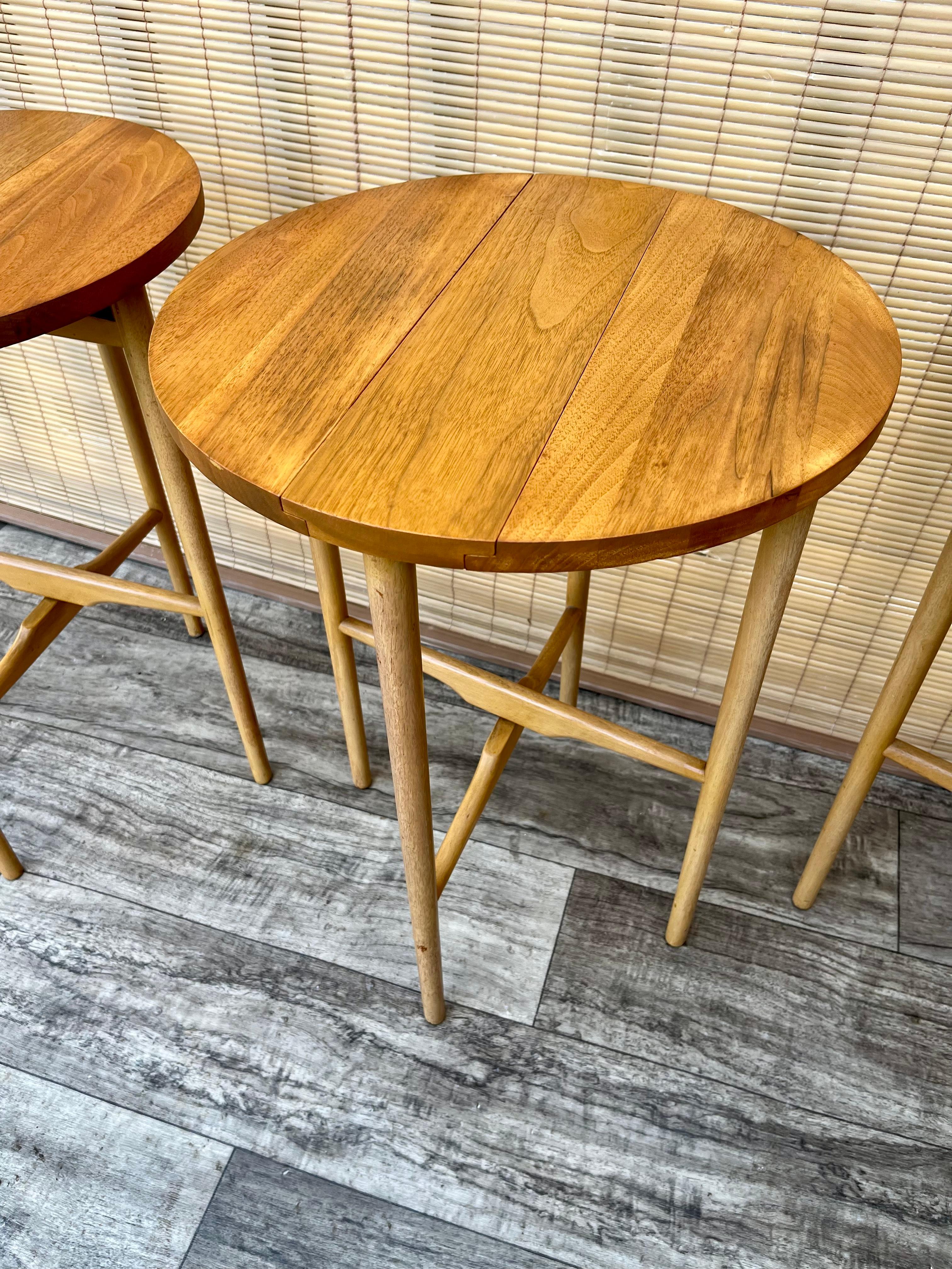 Mid Century Modern Nesting Tables by Bertha Schaefer for Singer and Sons.  For Sale 10