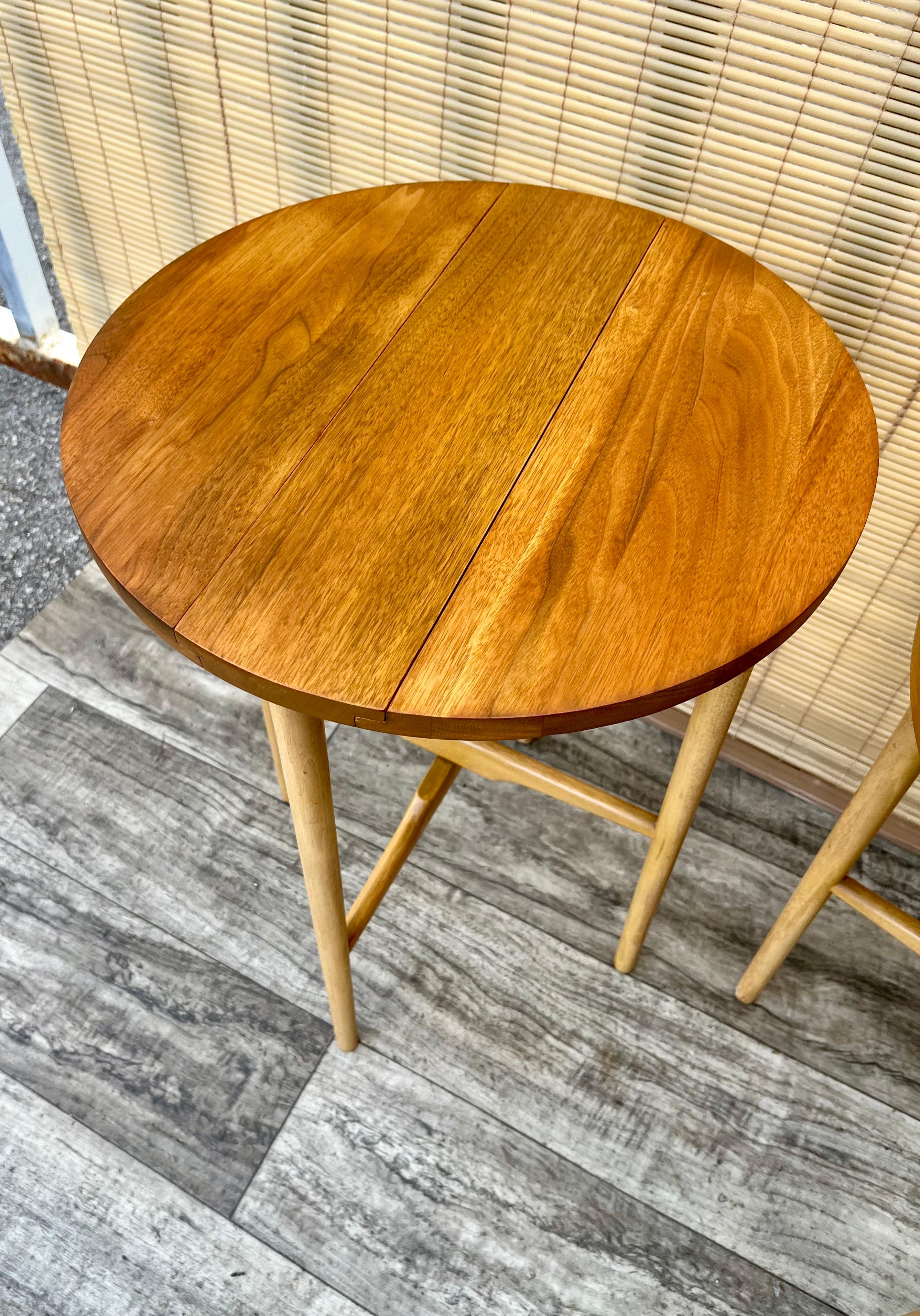 Mid Century Modern Nesting Tables by Bertha Schaefer for Singer and Sons.  For Sale 11