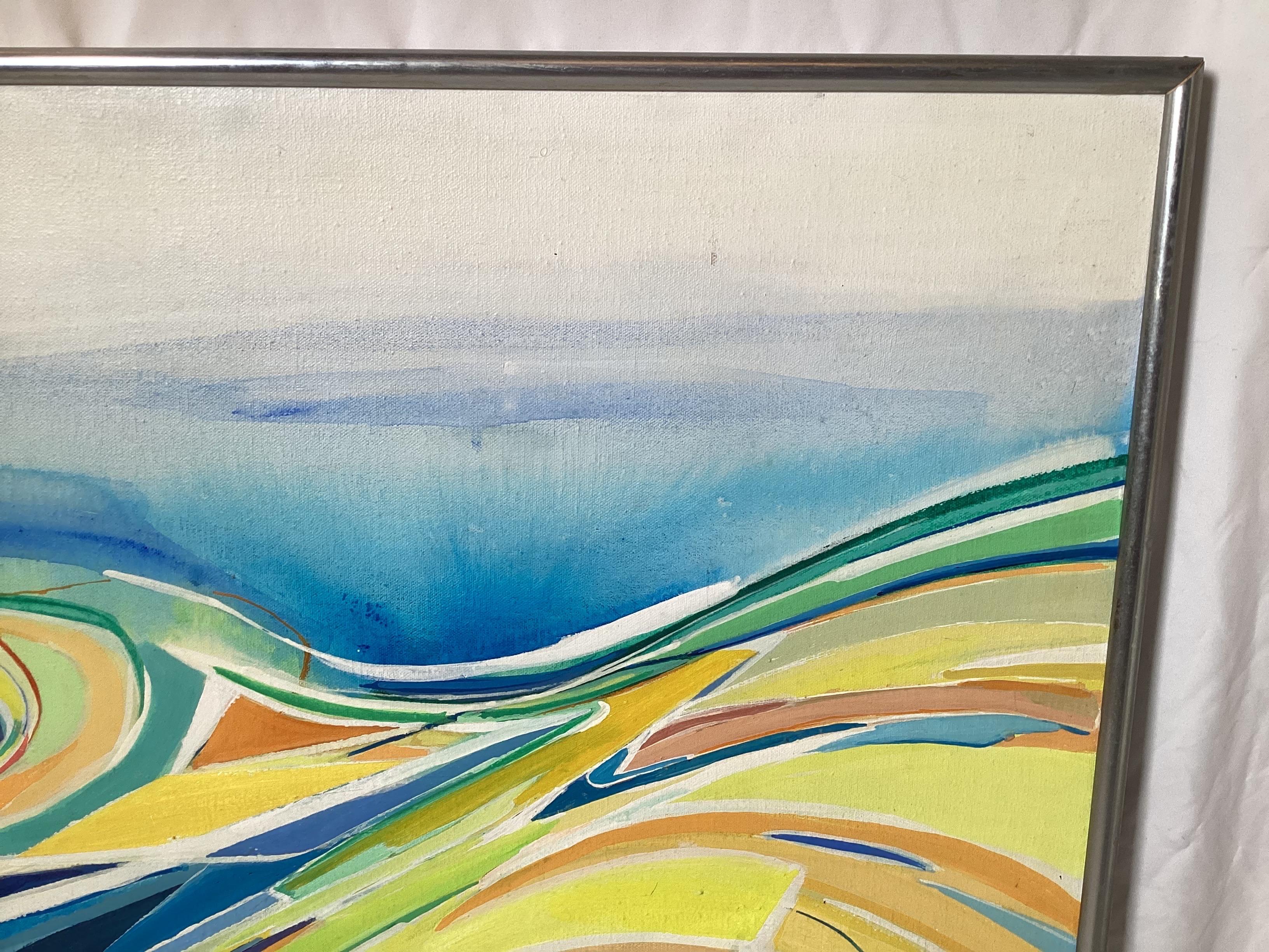 Mid Century Modern New Jersey Seascape Painting In condizioni buone in vendita a Lambertville, NJ