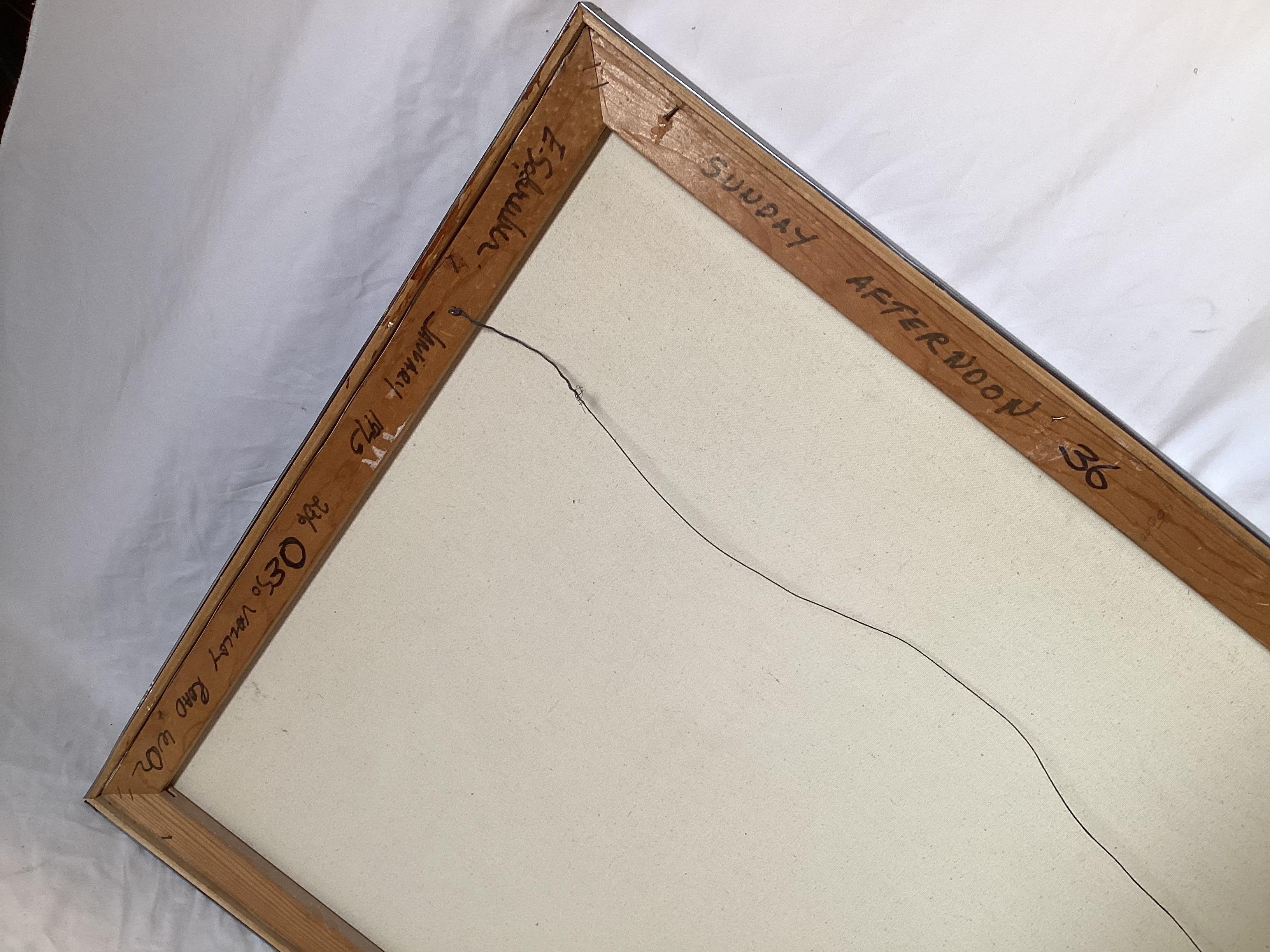 Fine XX secolo Mid Century Modern New Jersey Seascape Painting in vendita