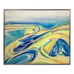 Mid Century Modern New Jersey Seascape Painting