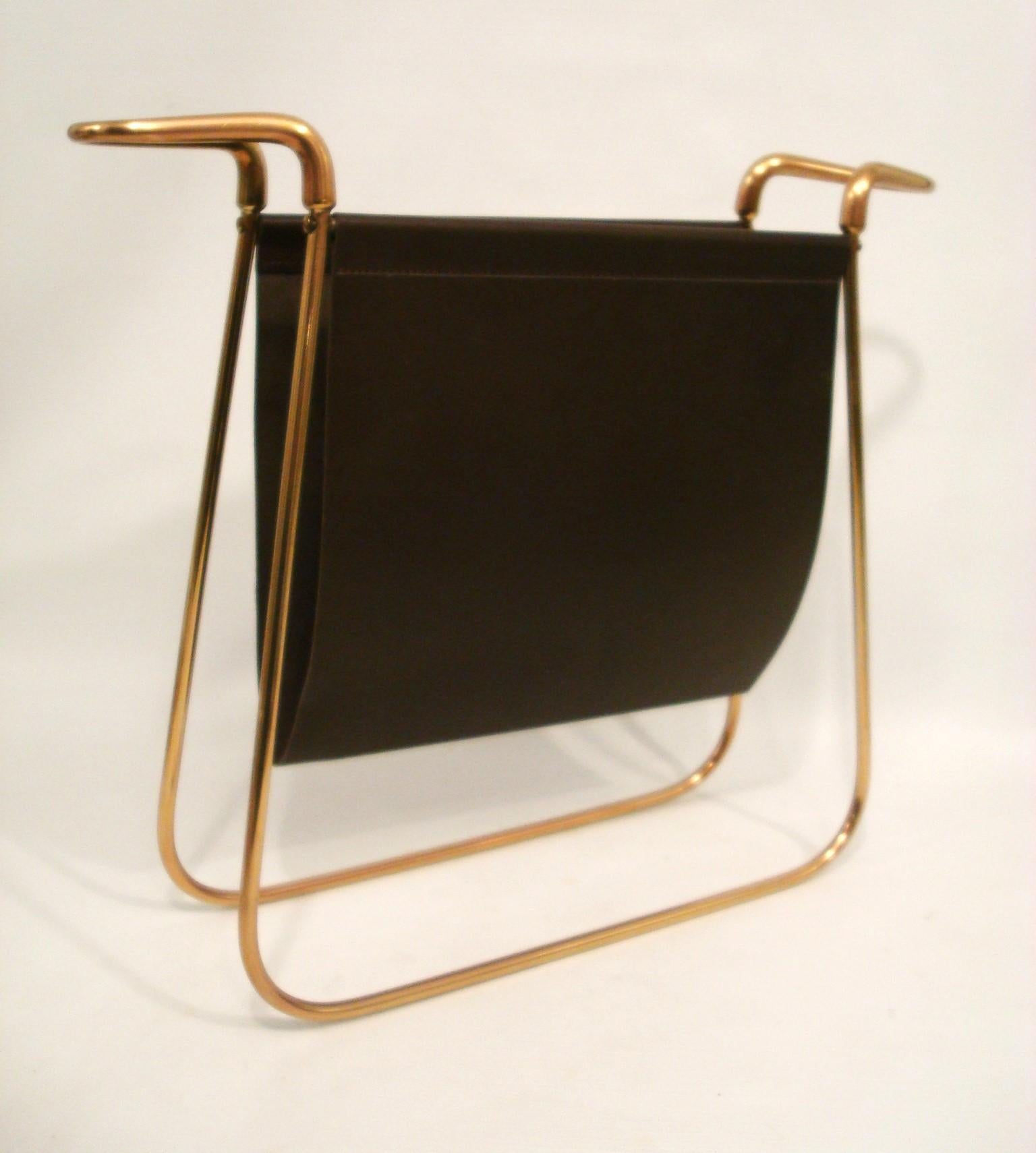 Mid-Century Modern Newspaper Rack by Carl Auböck ca. 1938 For Sale 1