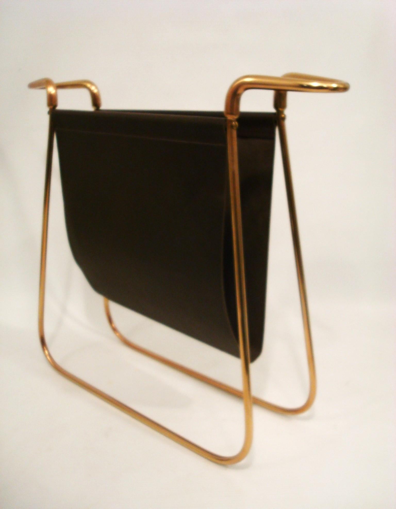 Mid-Century Modern Newspaper Rack by Carl Auböck ca. 1938 For Sale 4