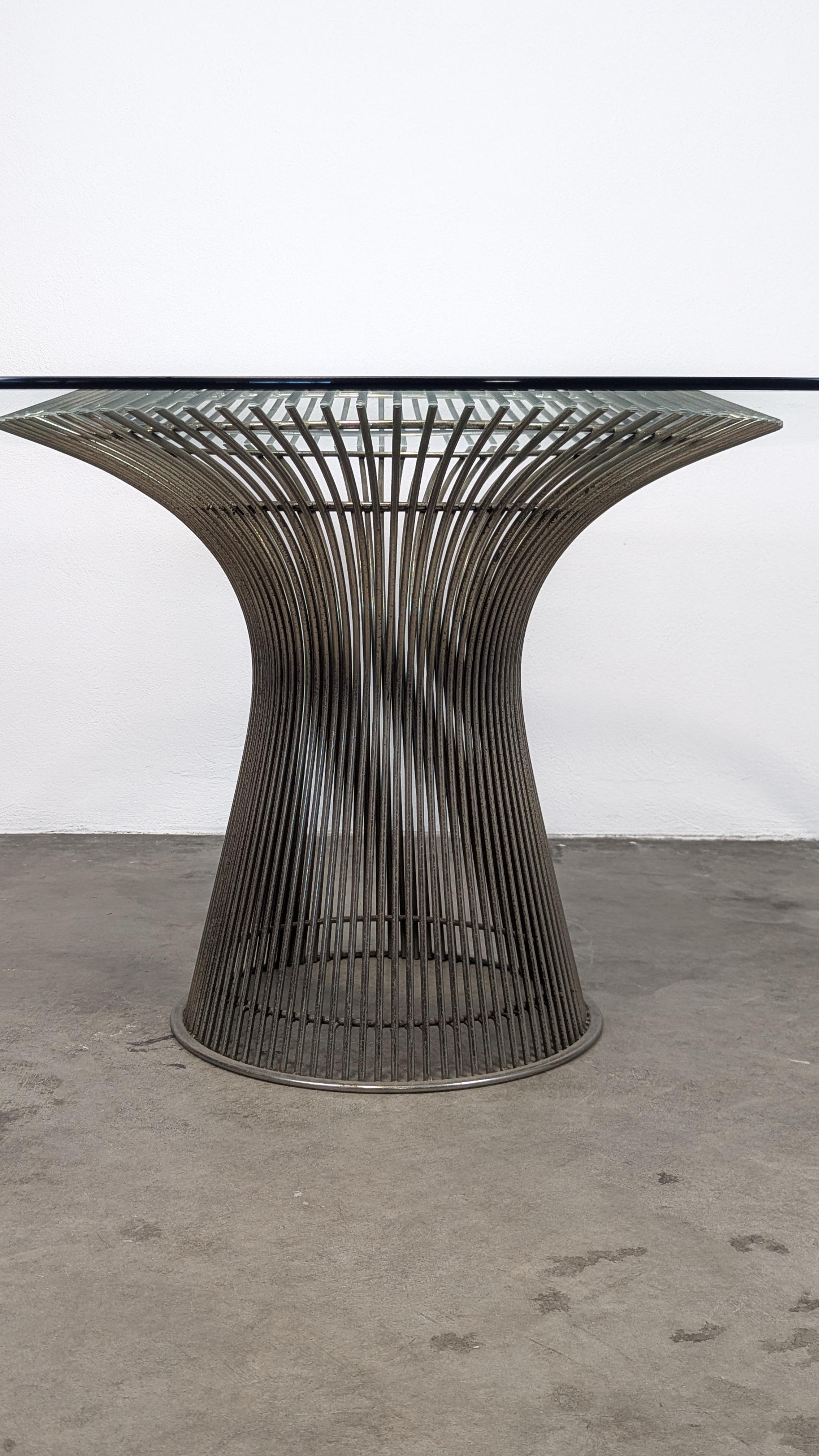 Table de salle à manger moderne du milieu du siècle dernier par Warren Platner pour Knoll, c1970 en vente 2