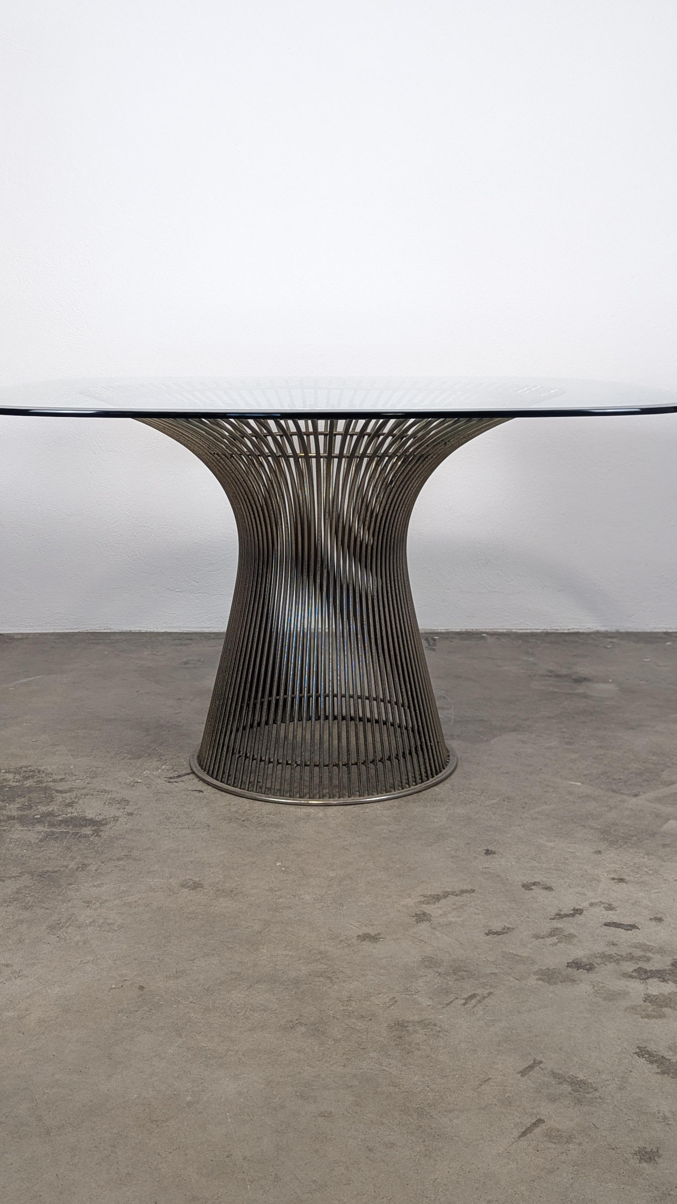 Table de salle à manger moderne du milieu du siècle dernier par Warren Platner pour Knoll, c1970 en vente 3