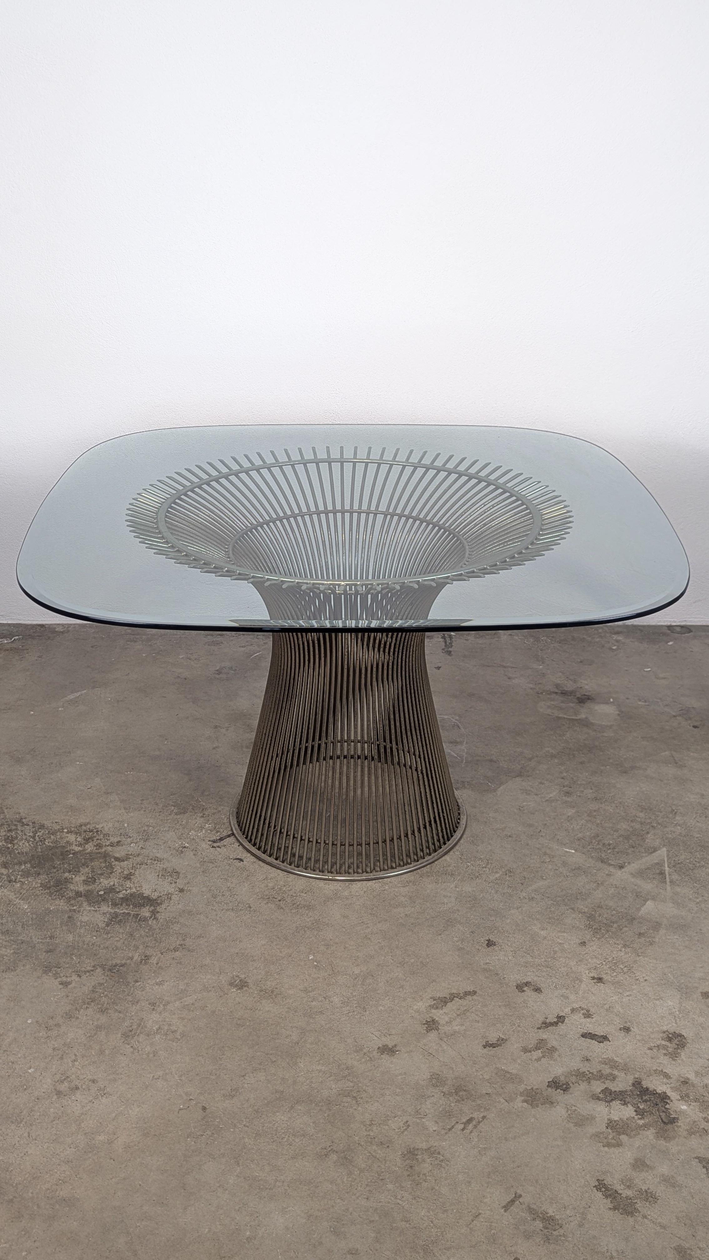 Table de salle à manger moderne du milieu du siècle dernier par Warren Platner pour Knoll, c1970 en vente 4