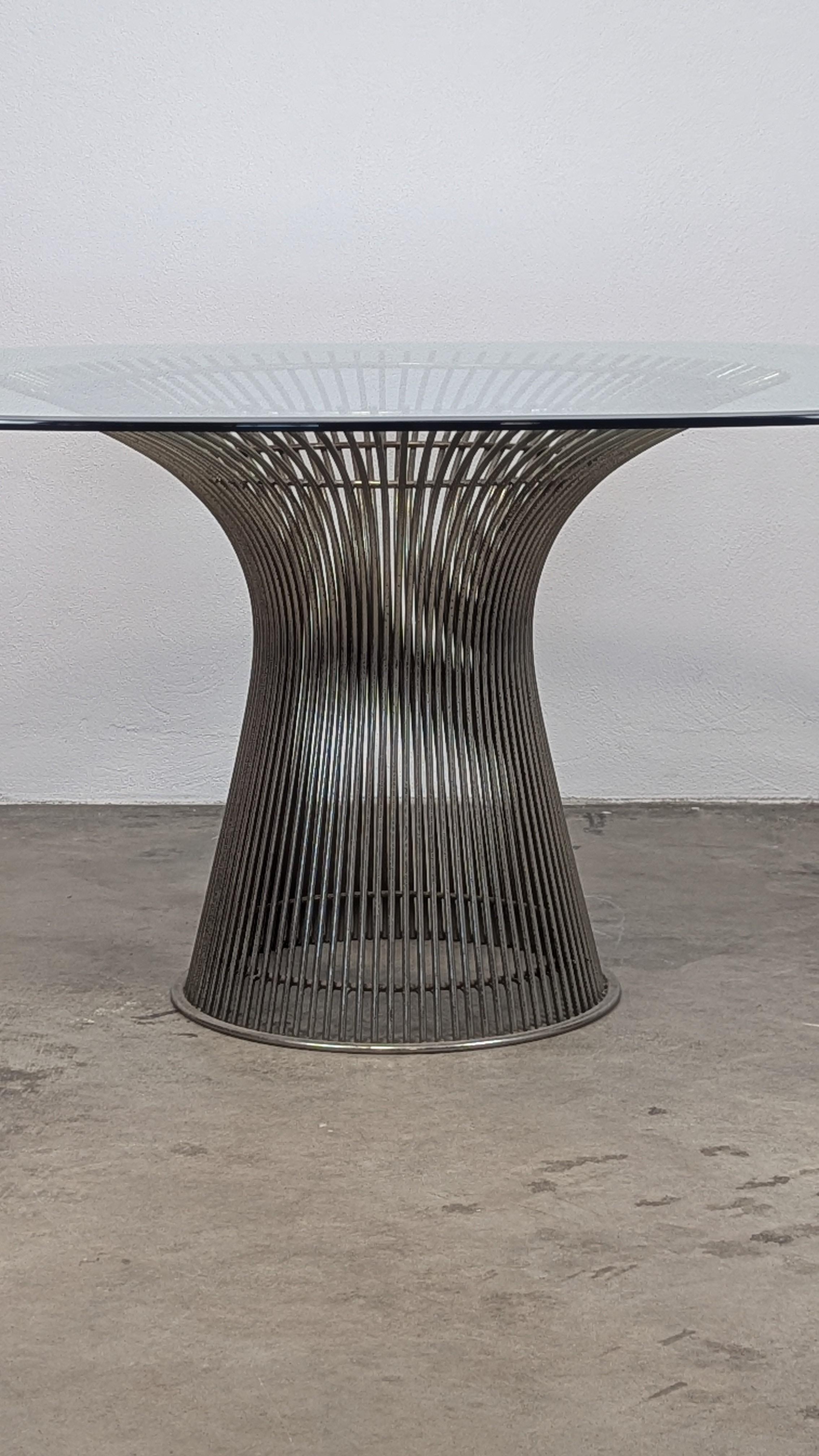 Table de salle à manger moderne du milieu du siècle dernier par Warren Platner pour Knoll, c1970 en vente 6