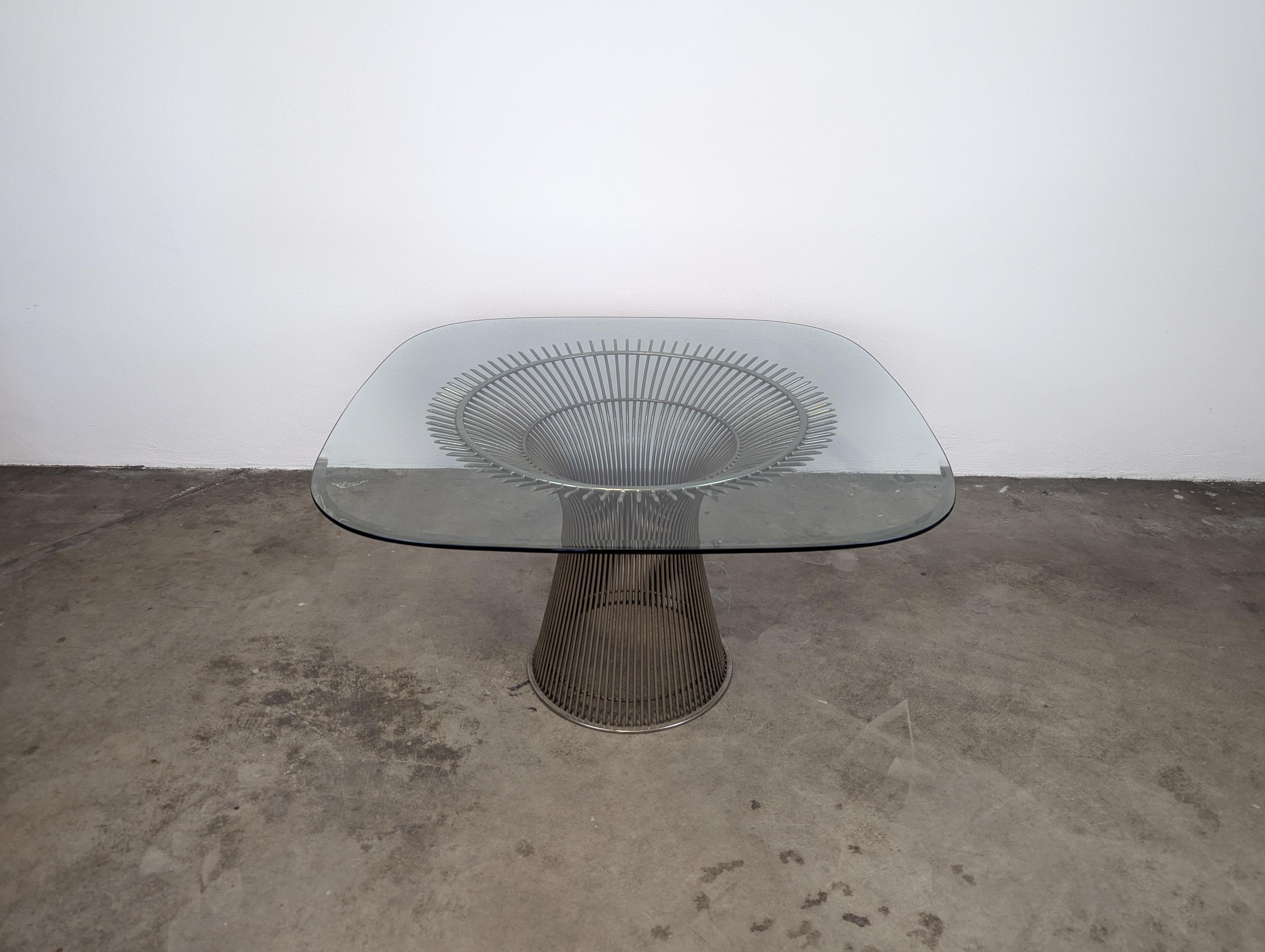 Table de salle à manger moderne du milieu du siècle dernier par Warren Platner pour Knoll, c1970 en vente 7