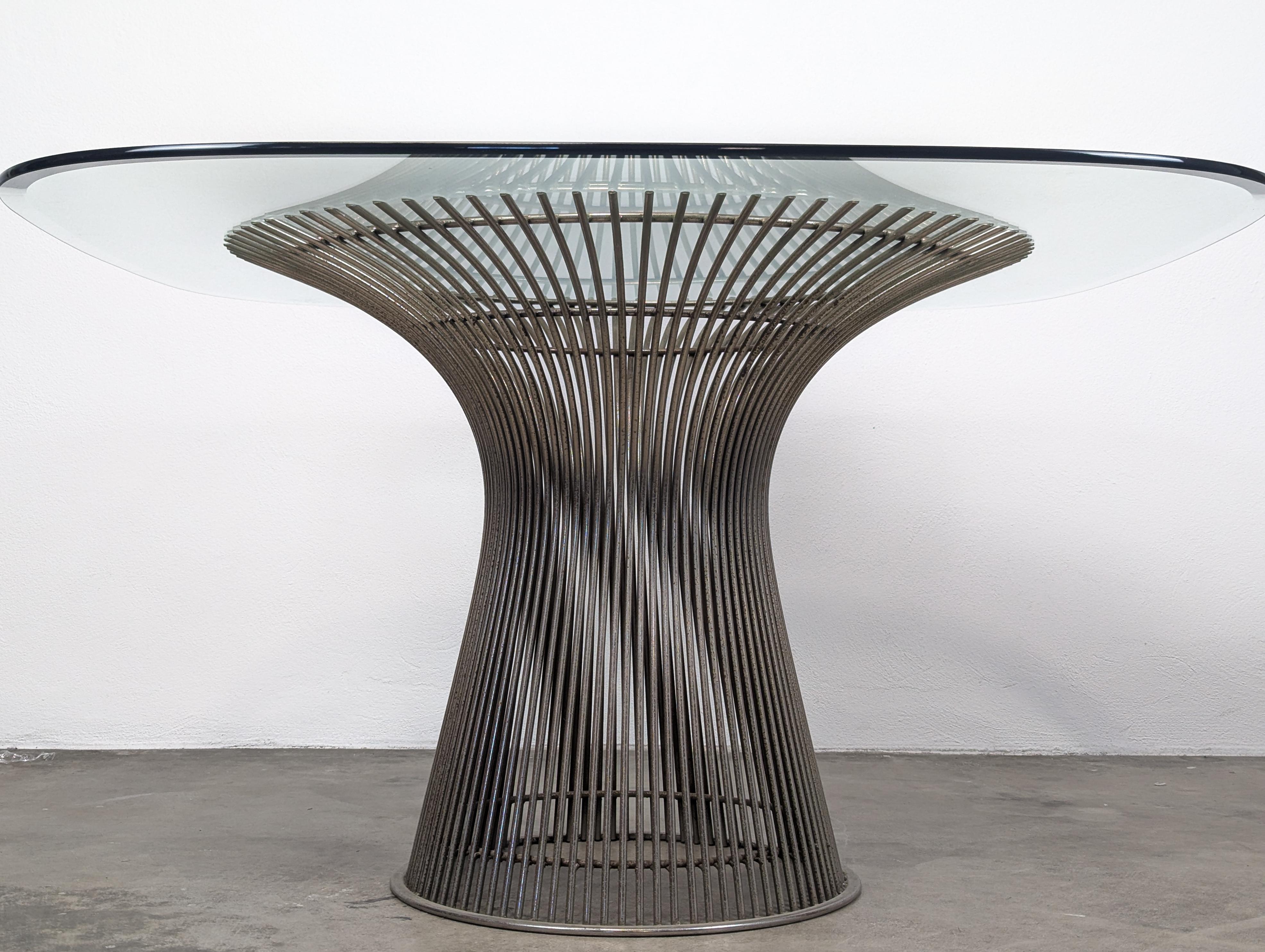 Mid-Century Modern Table de salle à manger moderne du milieu du siècle dernier par Warren Platner pour Knoll, c1970 en vente