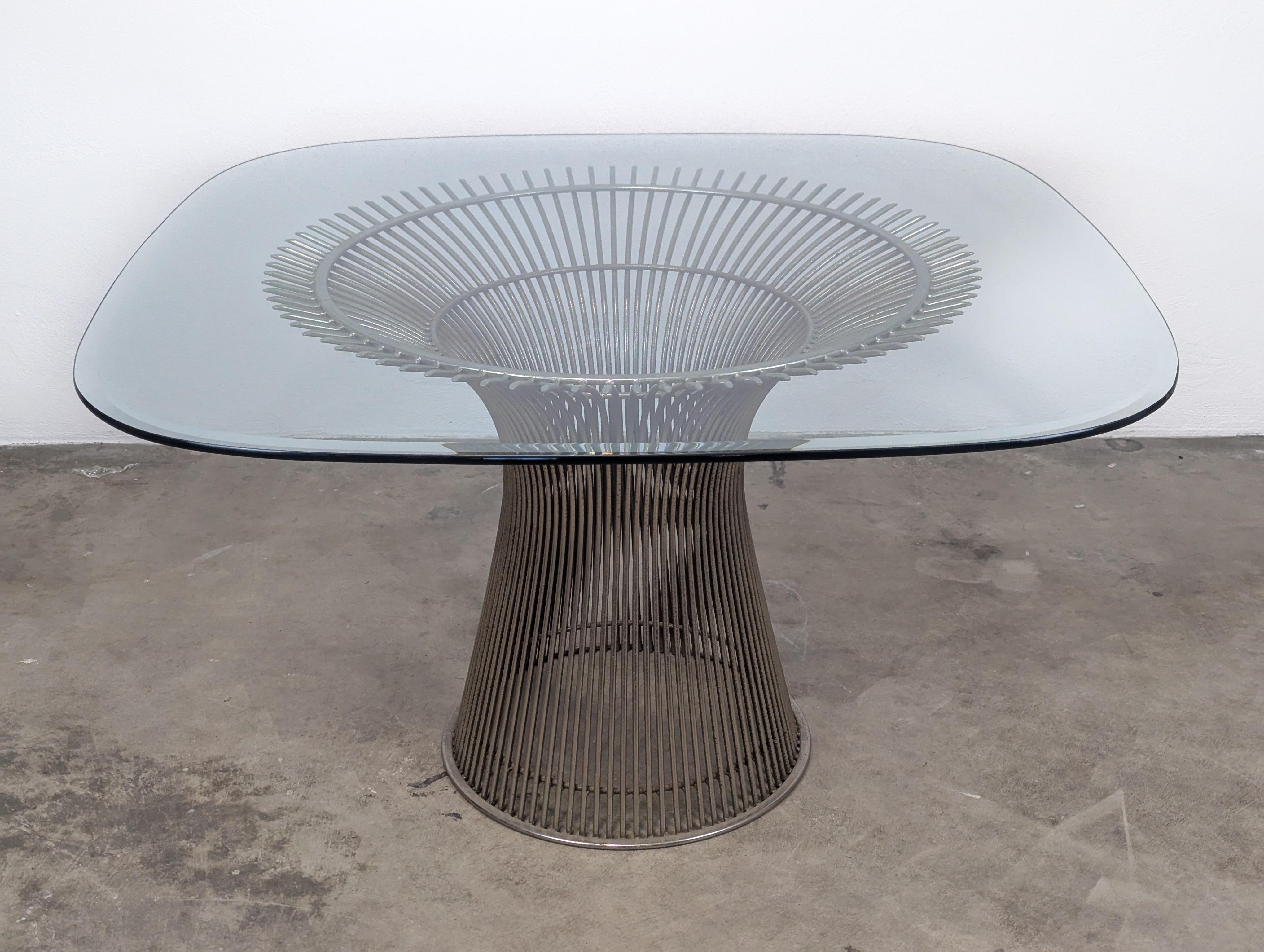 Américain Table de salle à manger moderne du milieu du siècle dernier par Warren Platner pour Knoll, c1970 en vente