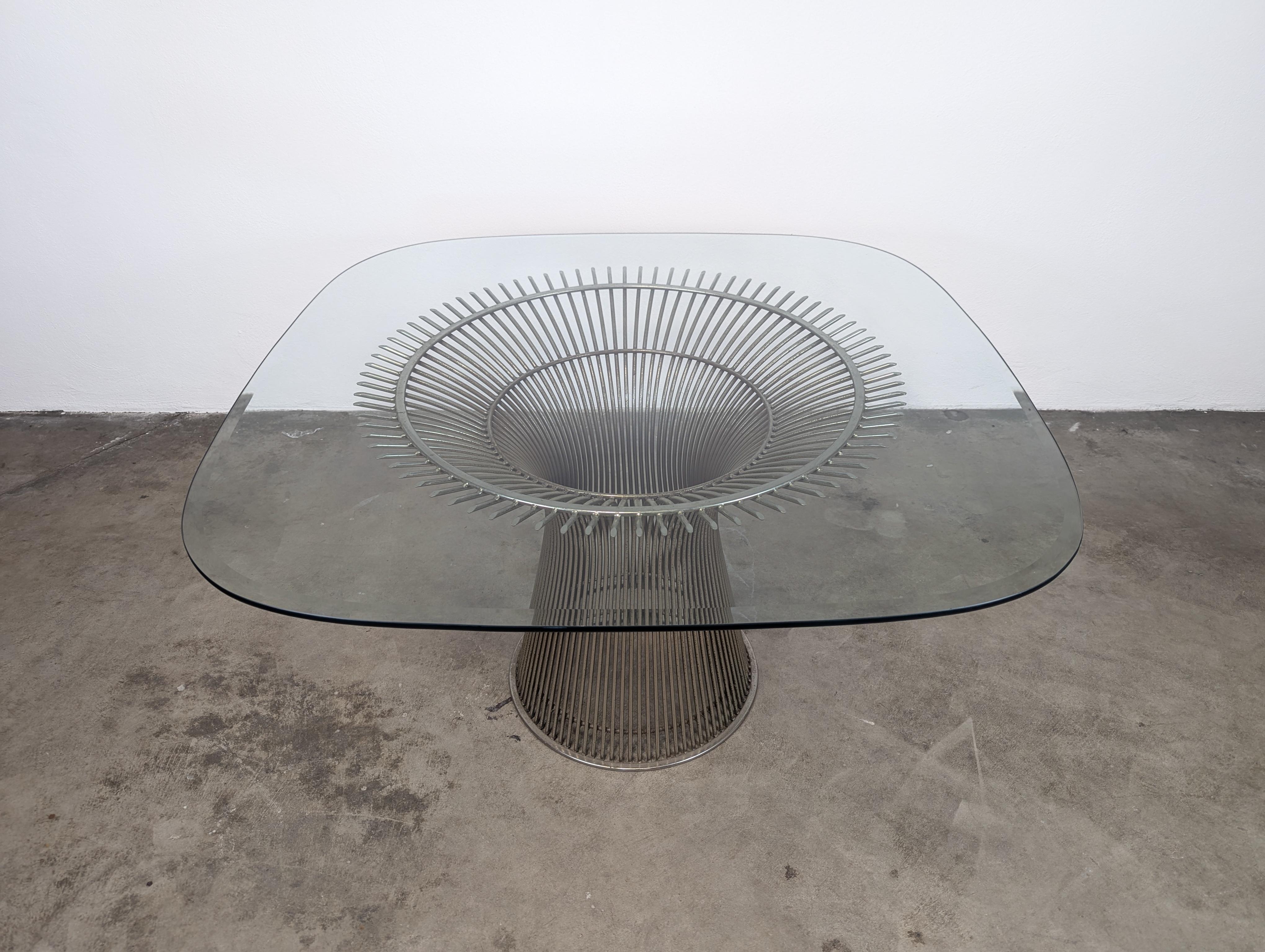 Table de salle à manger moderne du milieu du siècle dernier par Warren Platner pour Knoll, c1970 Bon état - En vente à Chino Hills, CA