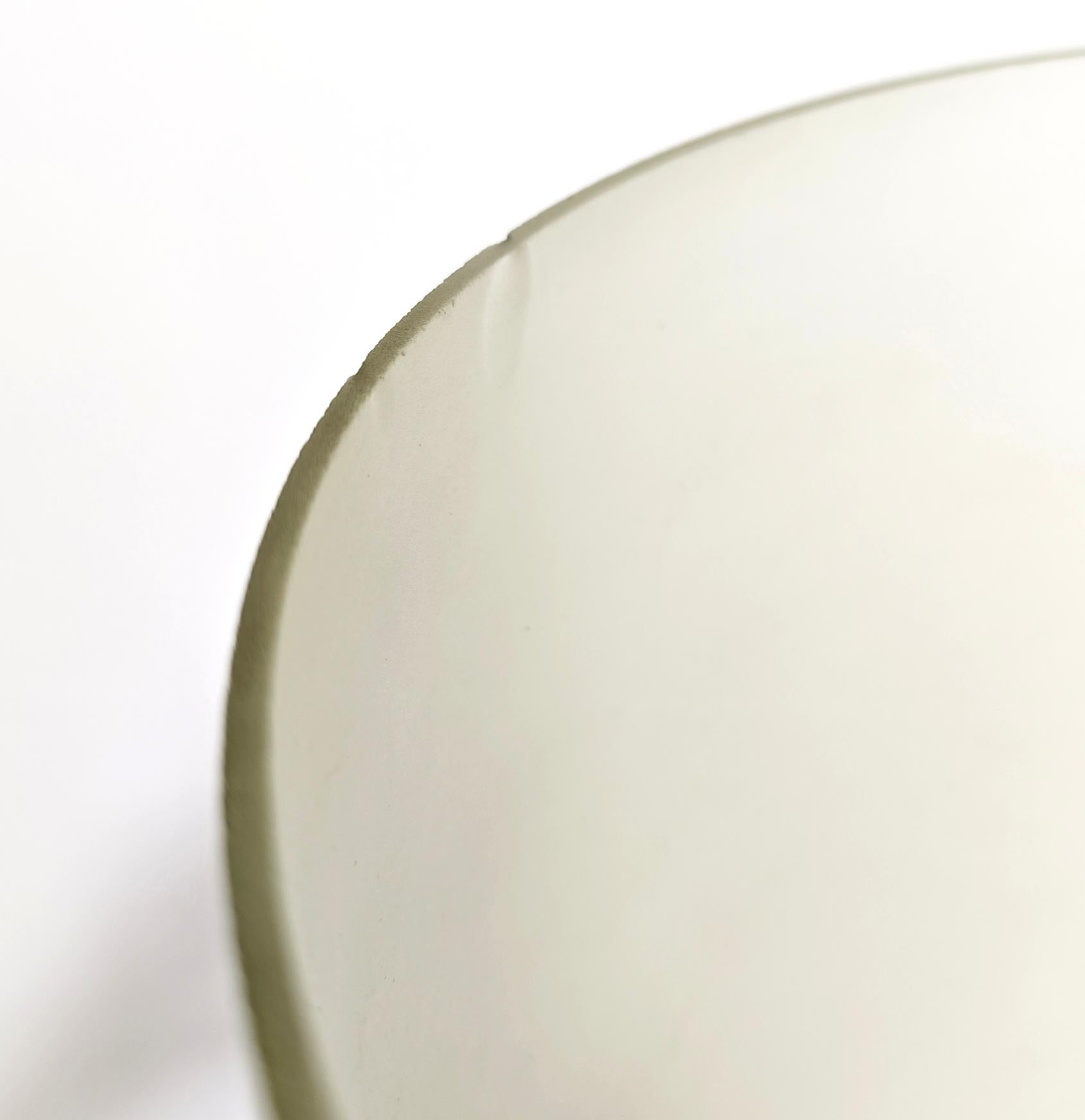 Lámpara de pie moderna de mediados de siglo de latón niquelado y cristal Italia Design Años 60 Latón en venta